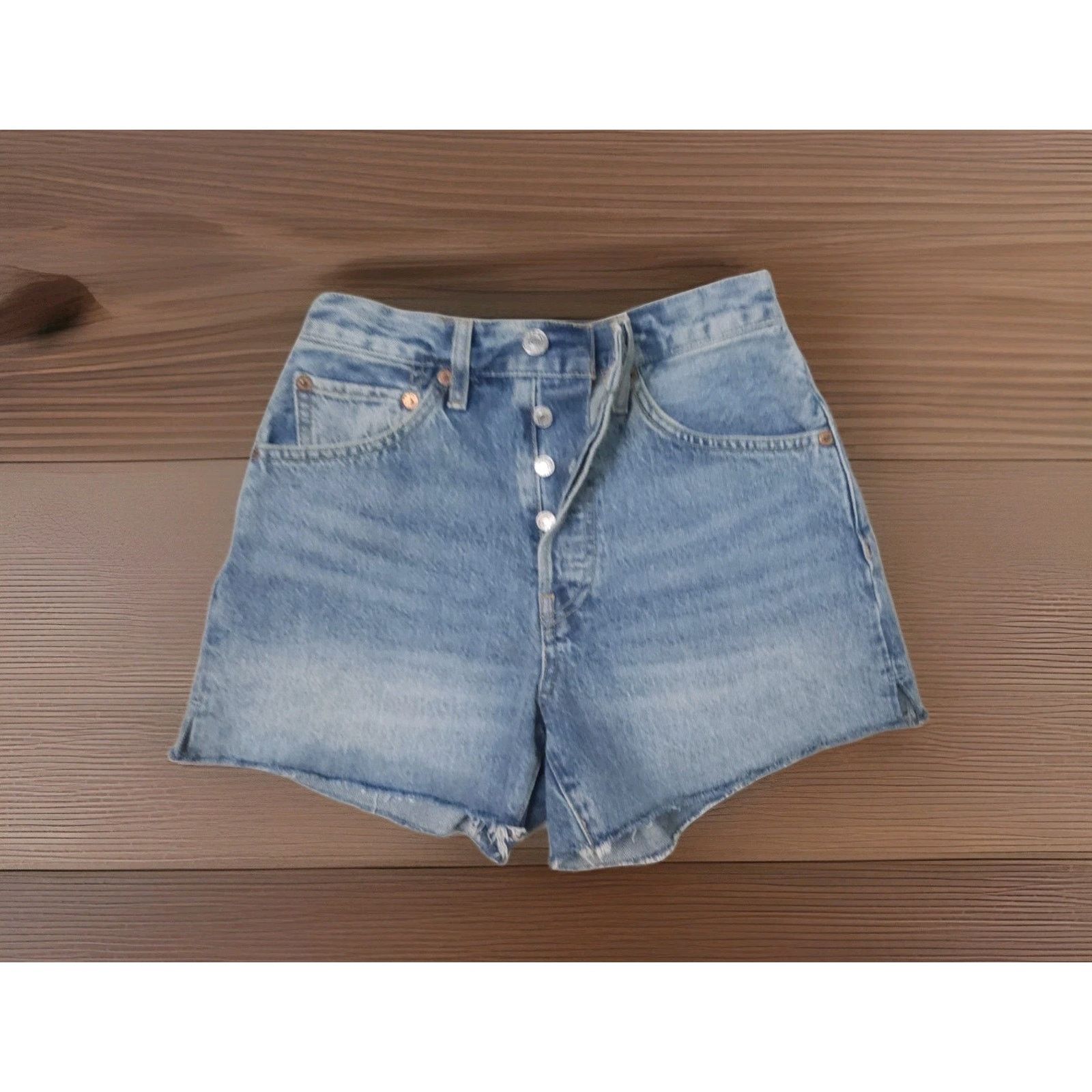 RE/DONE Re/Done High Rise Denim Cut-off Short Size 24 Size 24" / US 00 / IT 34 - 2 Thumbnail