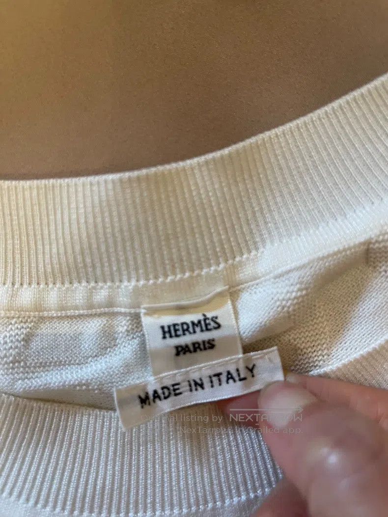 Hermes Hermes White Knit Sweater Size XS / US 0-2 / IT 36-38 - 2 Thumbnail