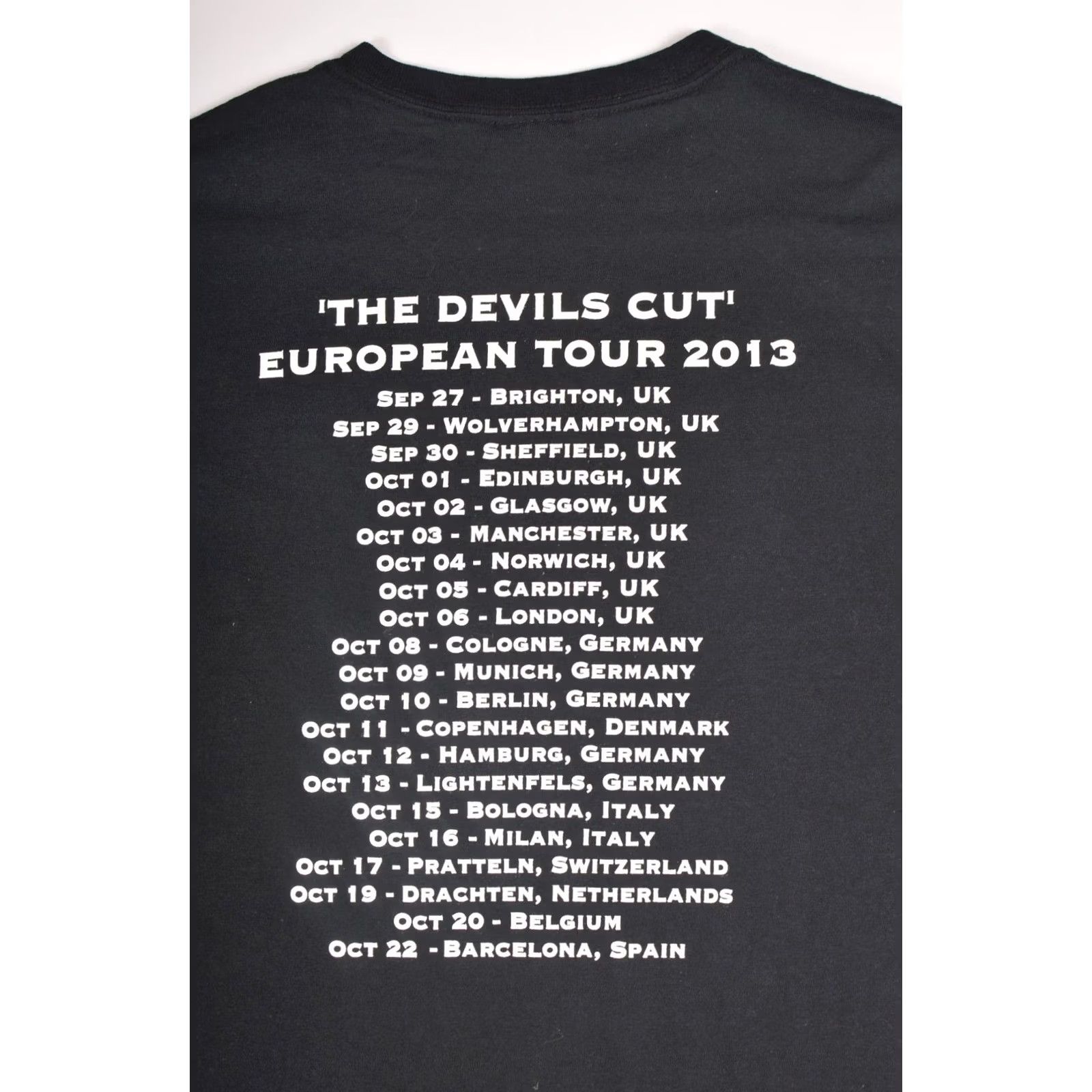 Gildan Gildan White Wizzard The Devils Cut European Tour 2013 Metal T-Shirt XL Black Mens XL T-Shirt Metal Tour 2013 Size US XL / EU 56 / 4 - 6 Thumbnail