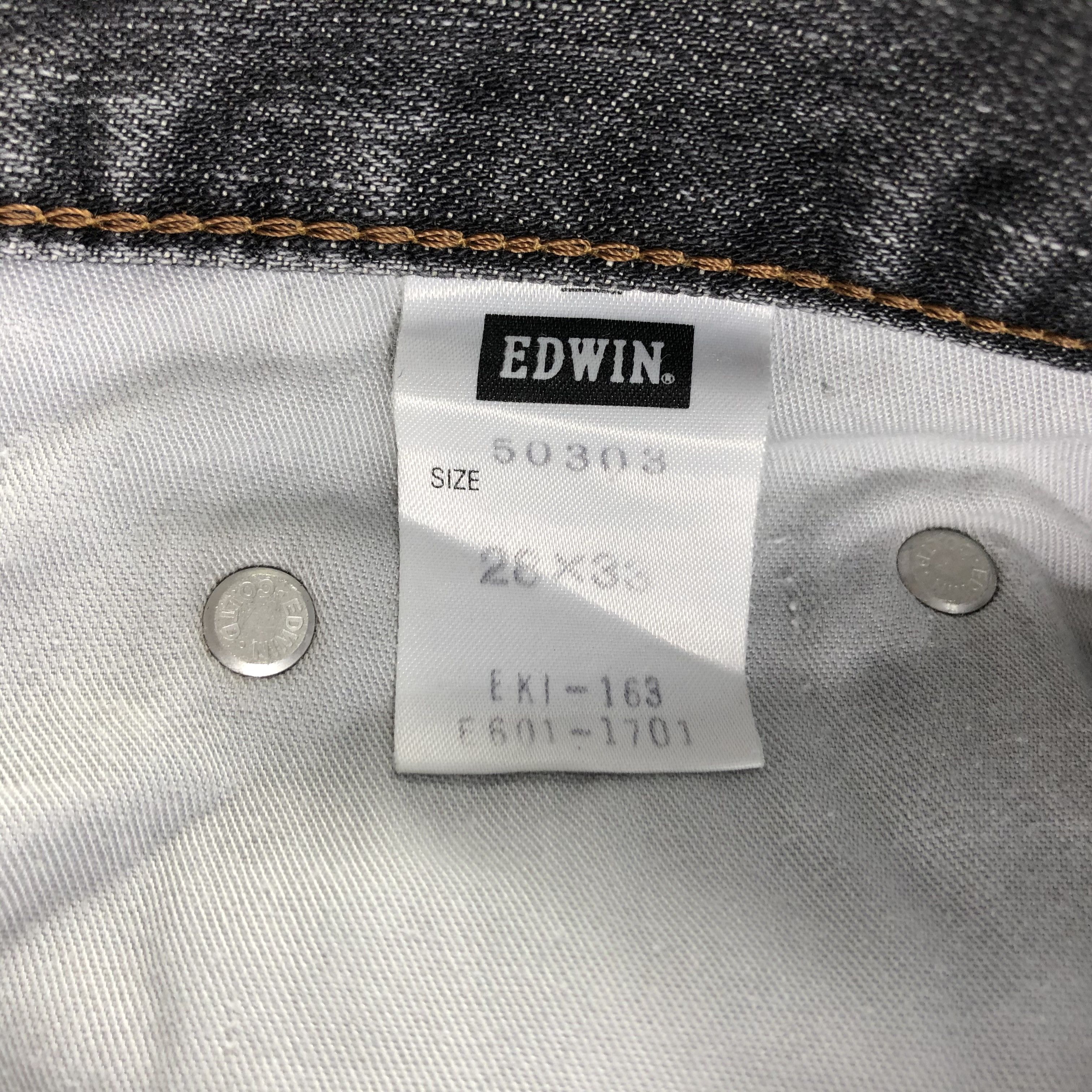 Edwin Vintage Edwin 503 Jeans Faded Gray Denim KJ1747 Size US 28 / EU 44 - 10 Thumbnail