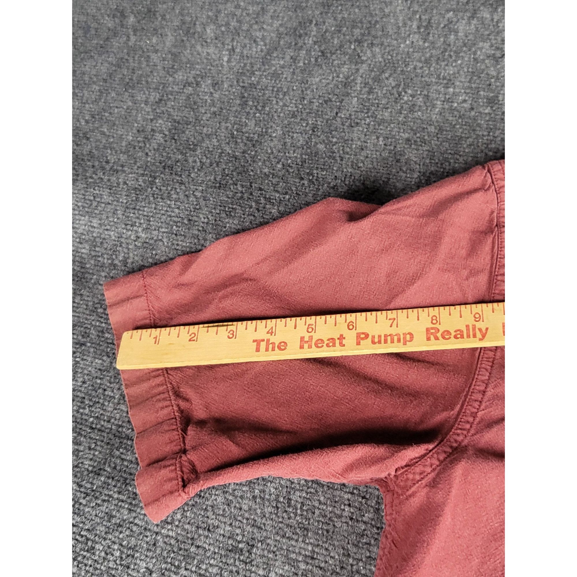 Carhartt Carhartt Button Up Shirt Mens M Crimson Solid Short Sleeve S Size US M / EU 48-50 / 2 - 9 Thumbnail