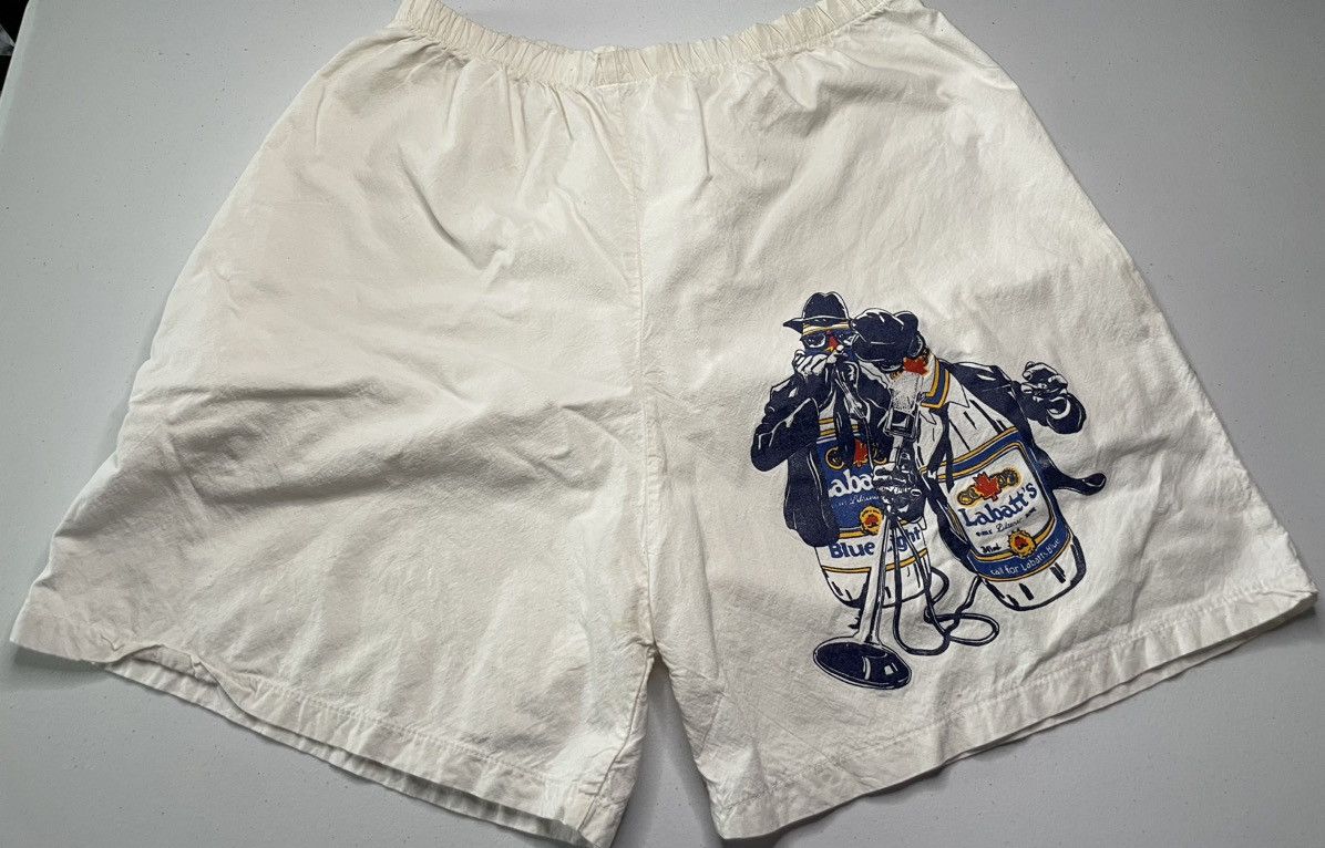 Vintage Rare Vintage Labatt's Beer Blues Brothers Promo beer Shorts Size US 31 - 2 Thumbnail