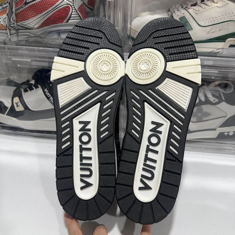Louis Vuitton Louis Vuitton Trainer Low Top Panda Sneakers -2508 Size US 11.5 / IT 41.5 - 2 Thumbnail