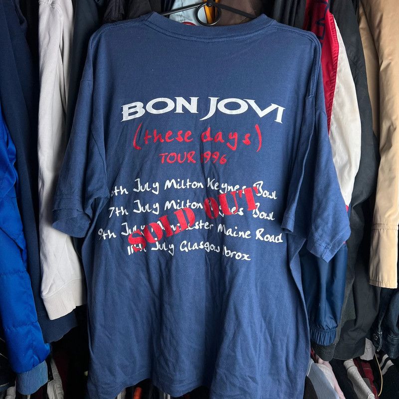 Band Tees × Bon Jovi tshirt Bon Jovi These days tour 1996 vintage rare L Size US L / EU 52-54 / 3 - 5 Thumbnail