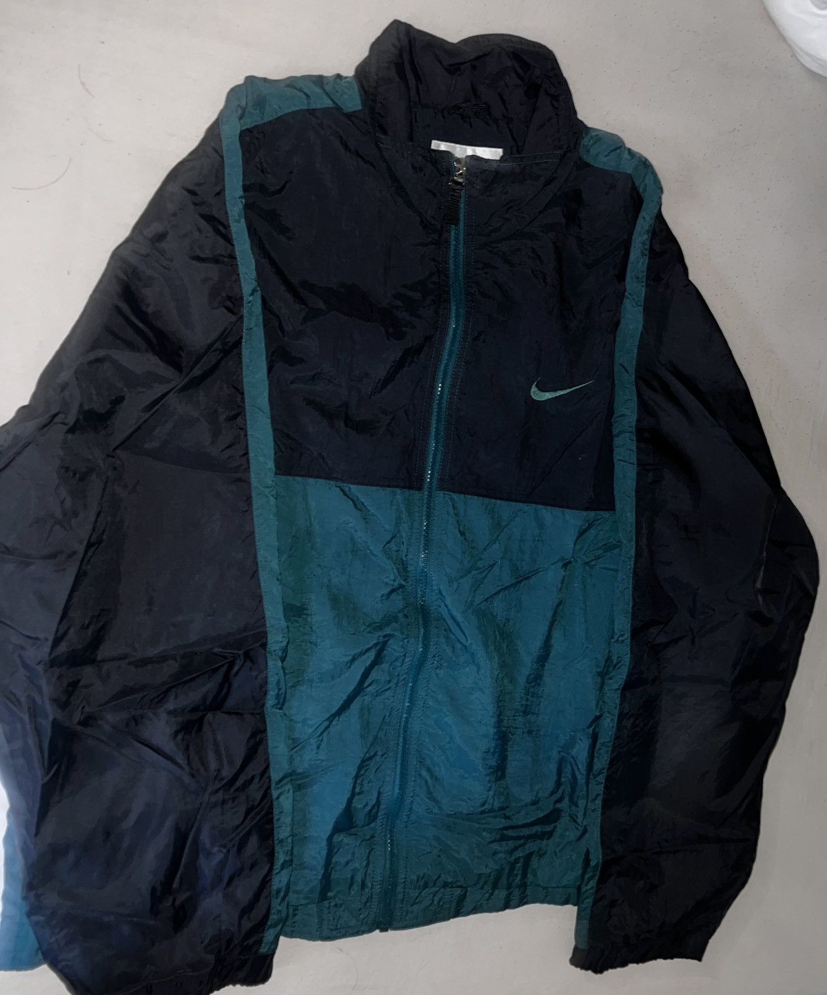 Nike × Vintage Nike Vintage 90s zip up Size US L / EU 52-54 / 3 - 2 Thumbnail