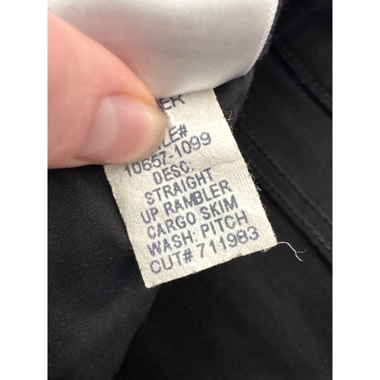 MOTHER MOTHER The Straight Up Rambler Cargo Jeans Pitch Black Size 27" / US 4 / IT 40 - 7 Thumbnail