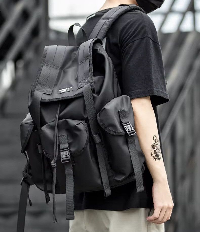 Other Capacity Outdoor Waterproof Black Backpack Size ONE SIZE - 9 Thumbnail