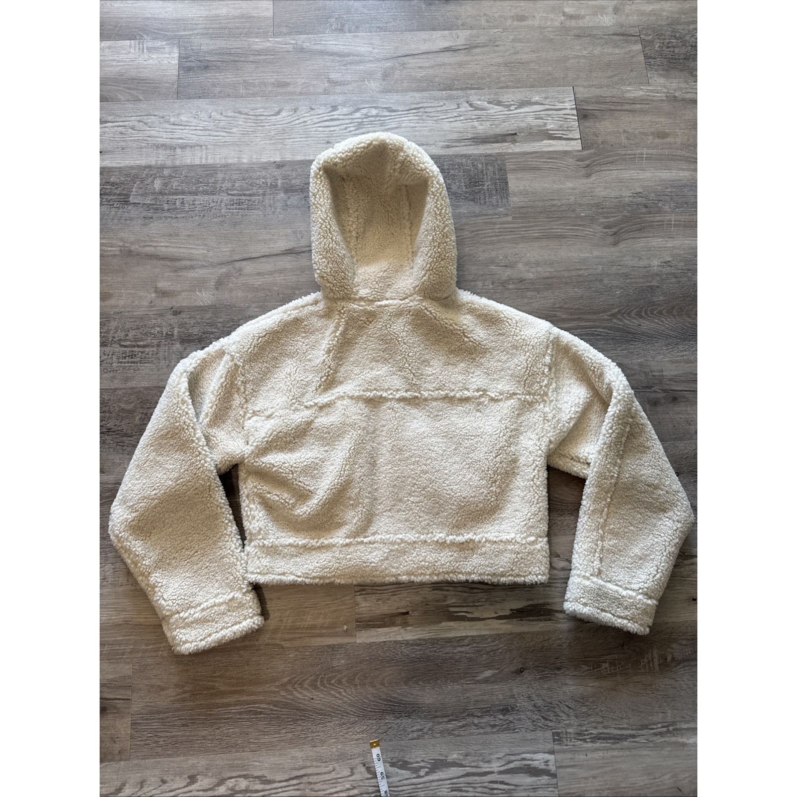 Zara Zara Size XS Zara Women's Plush Cream Teddy Jacket Size XS / US 0-2 / IT 36-38 - 8 Thumbnail