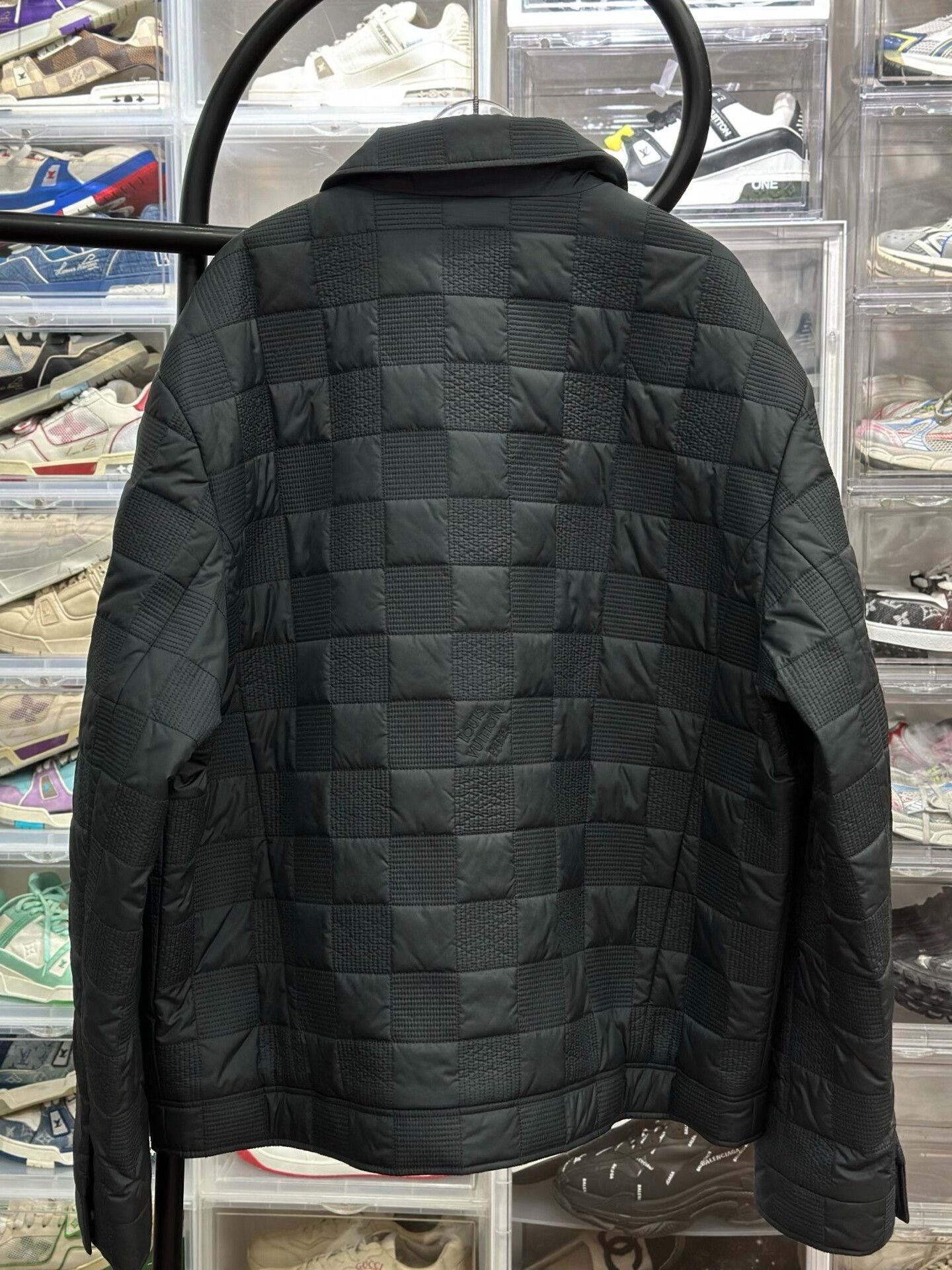 Louis Vuitton black checkered long sleeve jacket for men Size US L / EU 52-54 / 3 - 3 Thumbnail