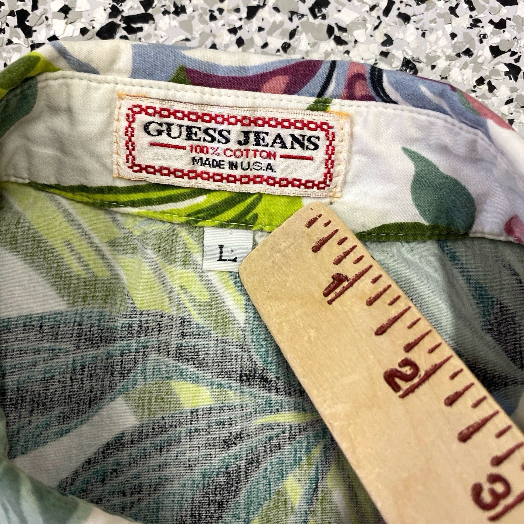 Guess VINTAGE GUESS Sleeveless Blouse Top Women's L Purple Floral 90s Cotton Shirt Womens Size L / US 10 / IT 46 - 2 Thumbnail