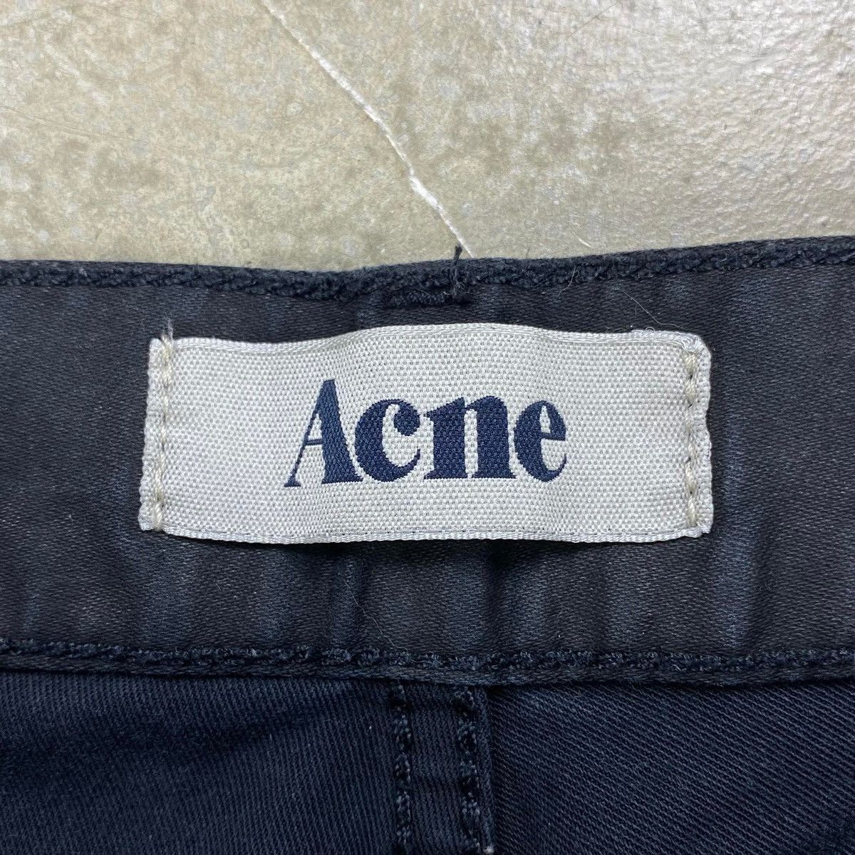 Acne Studios ROC Force Black Slim Straight Denim Jeans Size US 31 - 6 Thumbnail