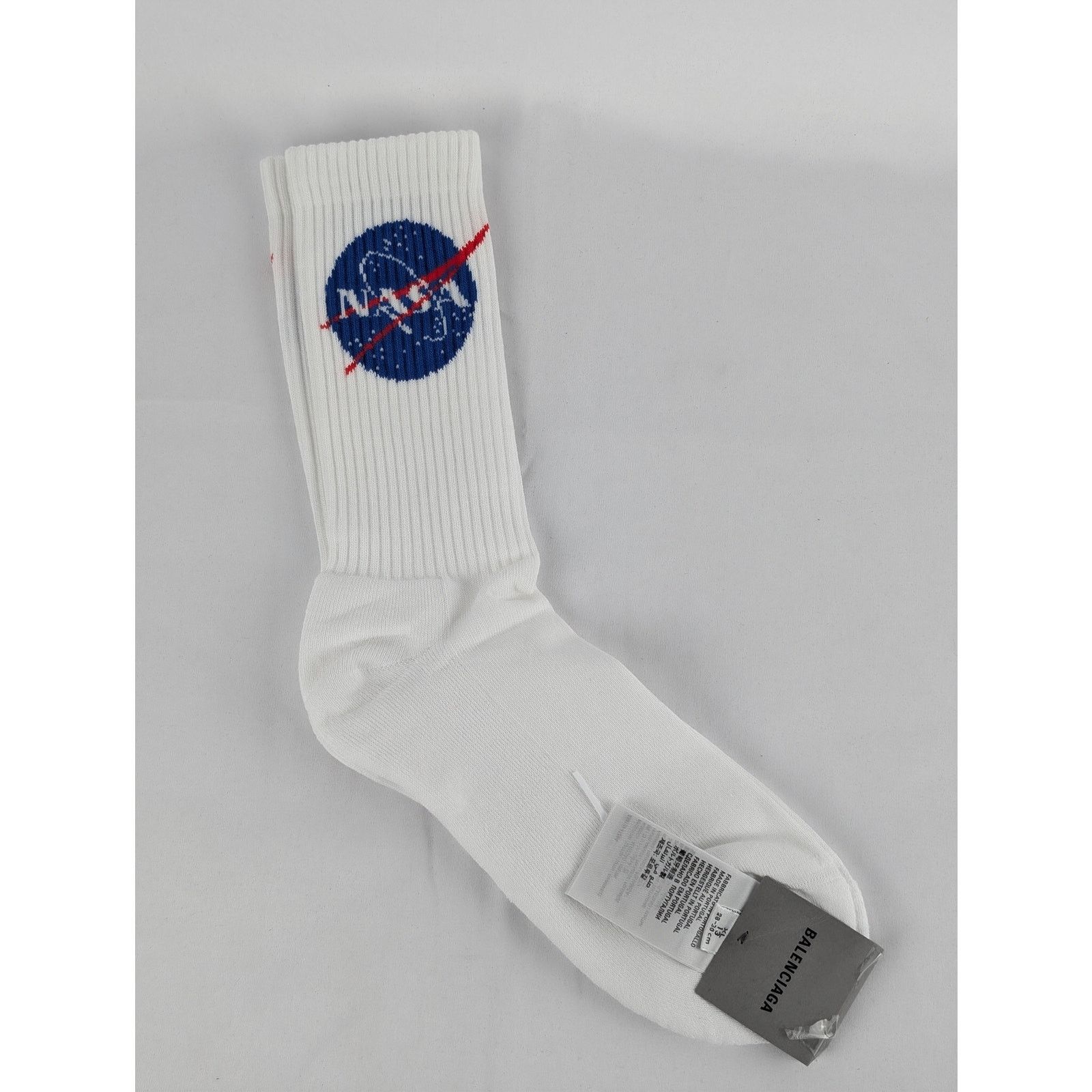 Balenciaga o1rshd1 Size: XL / Nasa Socks in White Size ONE SIZE - 1 Thumbnail