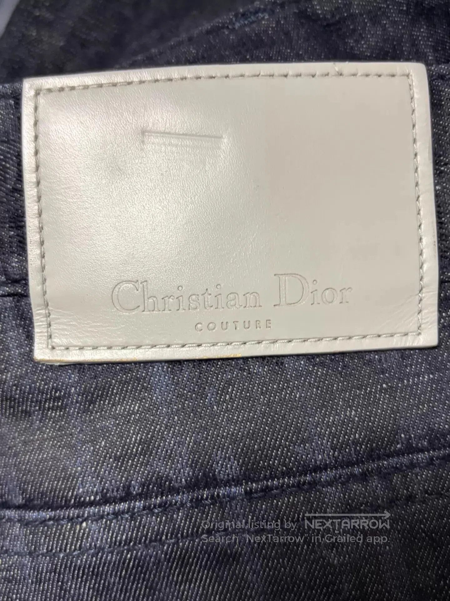 Dior Blue Denim Jeans with All-Over Pattern. Size US 30 / EU 46 - 3 Thumbnail