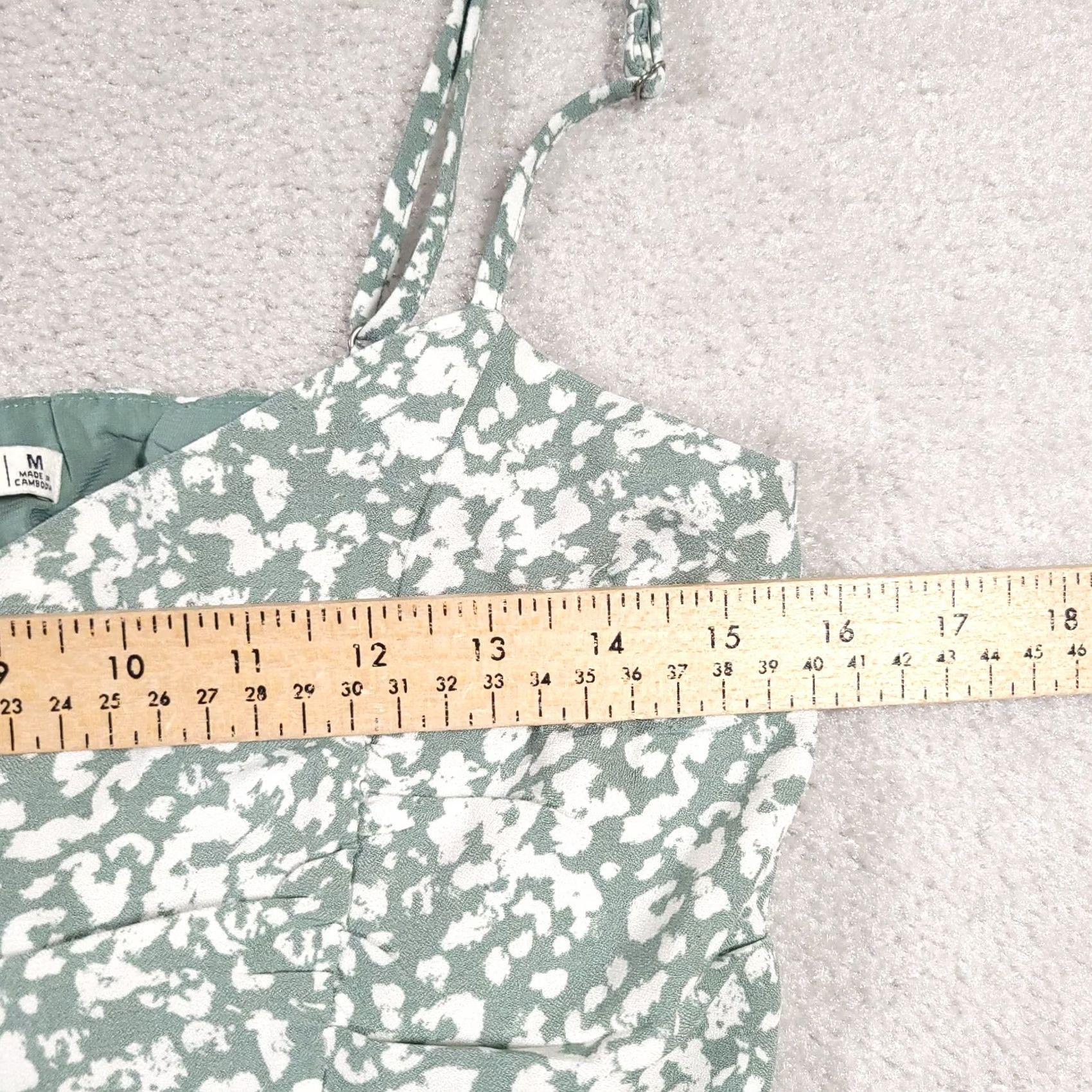 Abercrombie & Fitch Abercrombie & Fitch Dress Women's Medium Bodycon Short Side Zip Multicolor Green White Sleeveless Casual Party/Cocktail Travel Womens Size 32" / US 10 / IT 46 - 5 Thumbnail