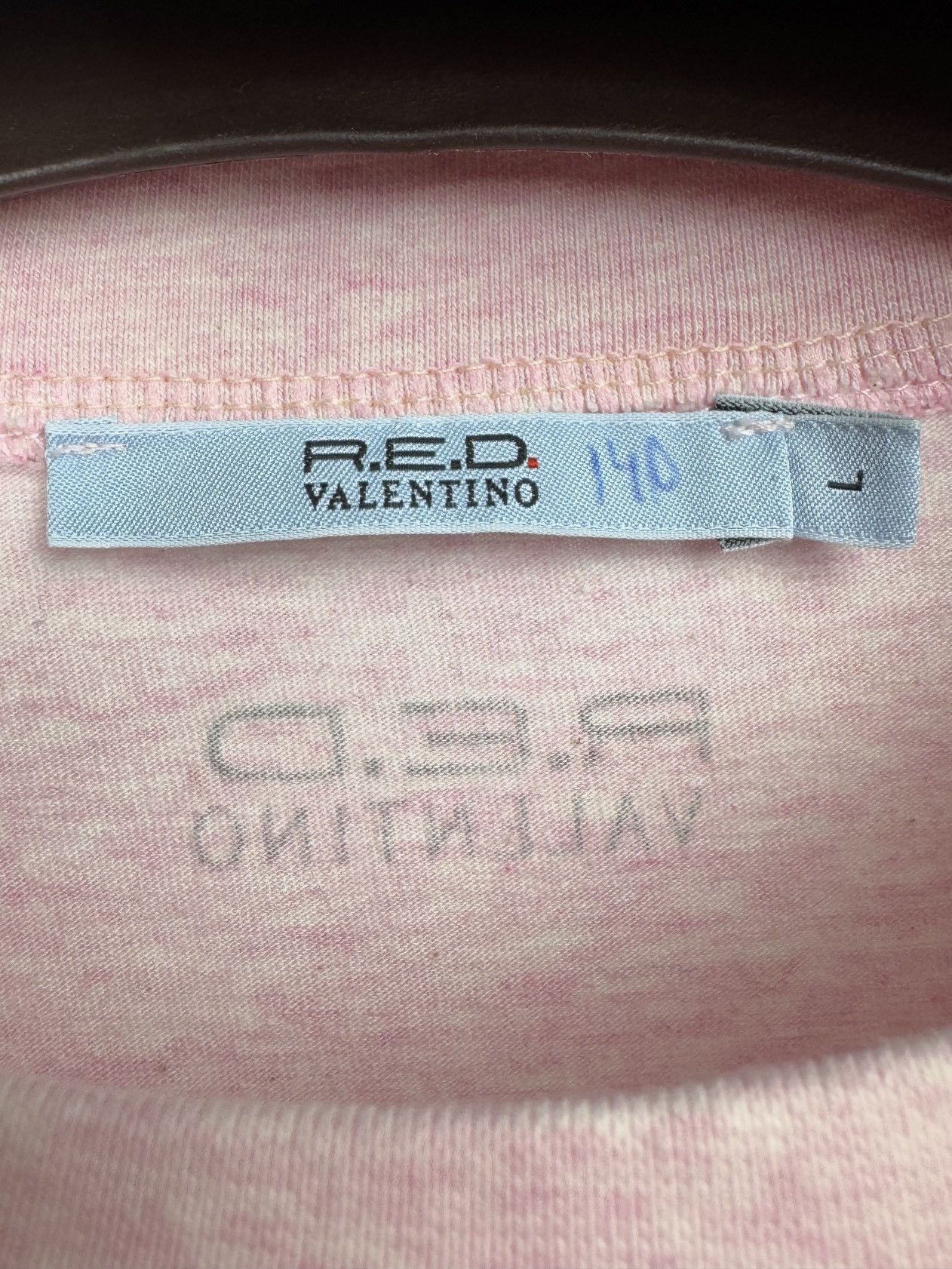 Valentino Red Valentino ‘So Vain’ graphic print pink long sleeve tee Size US L / EU 52-54 / 3 - 10 Thumbnail