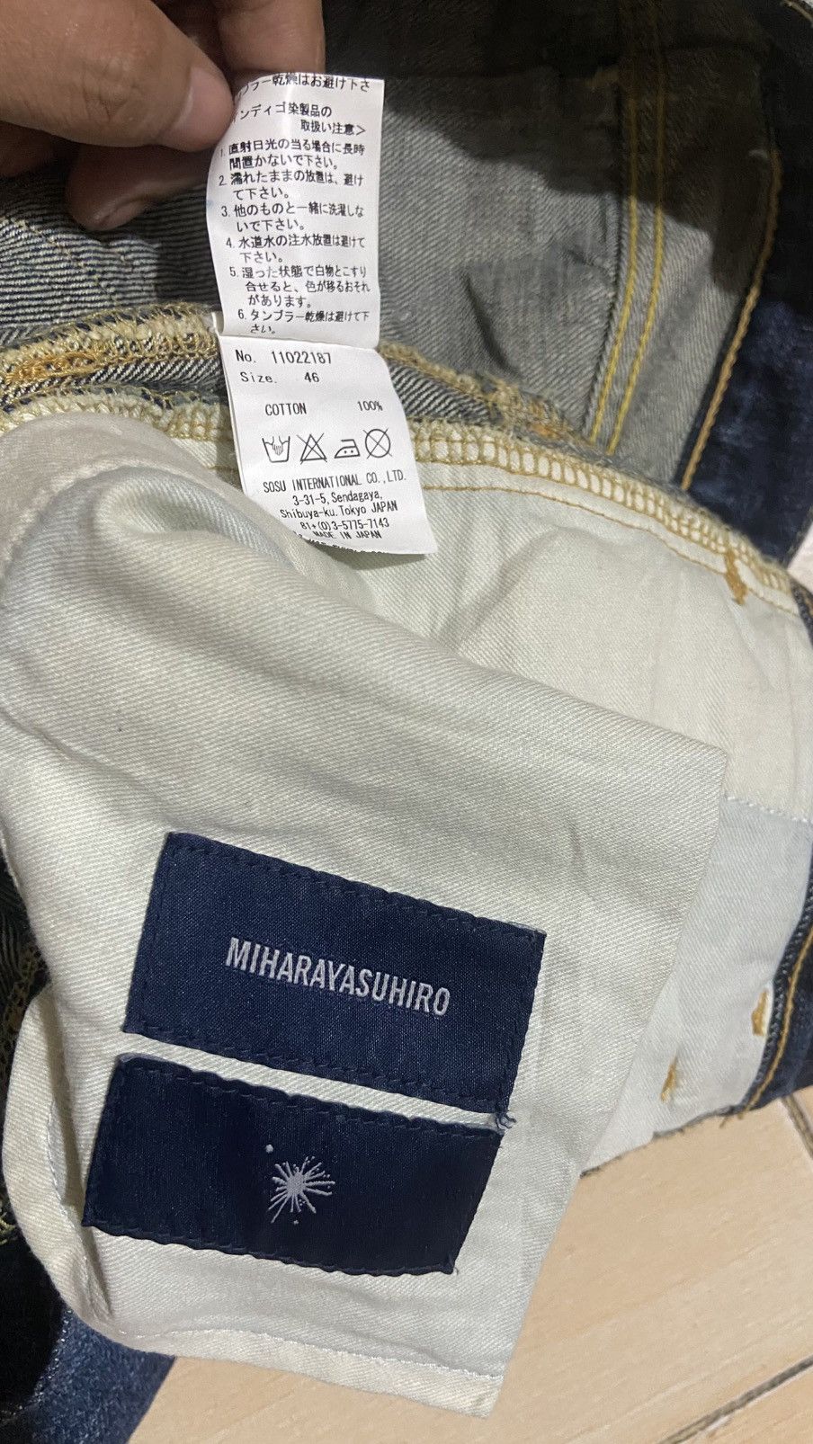 Maison MIHARA YASUHIRO Selvedge Distressed Faded Blue Wash Mihara Yasuhiro Jeans Size US 31 - 7 Thumbnail