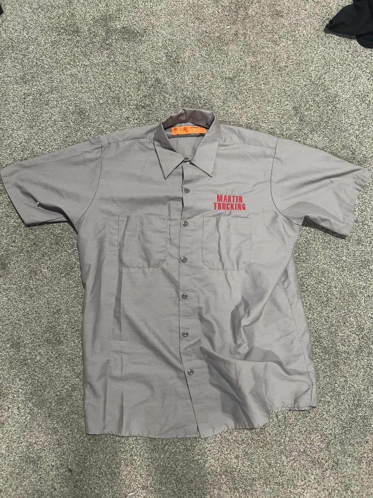 Vintage Vintage Mechanic Button Up Shirt Size L Size US L / EU 52-54 / 3 - 2 Thumbnail