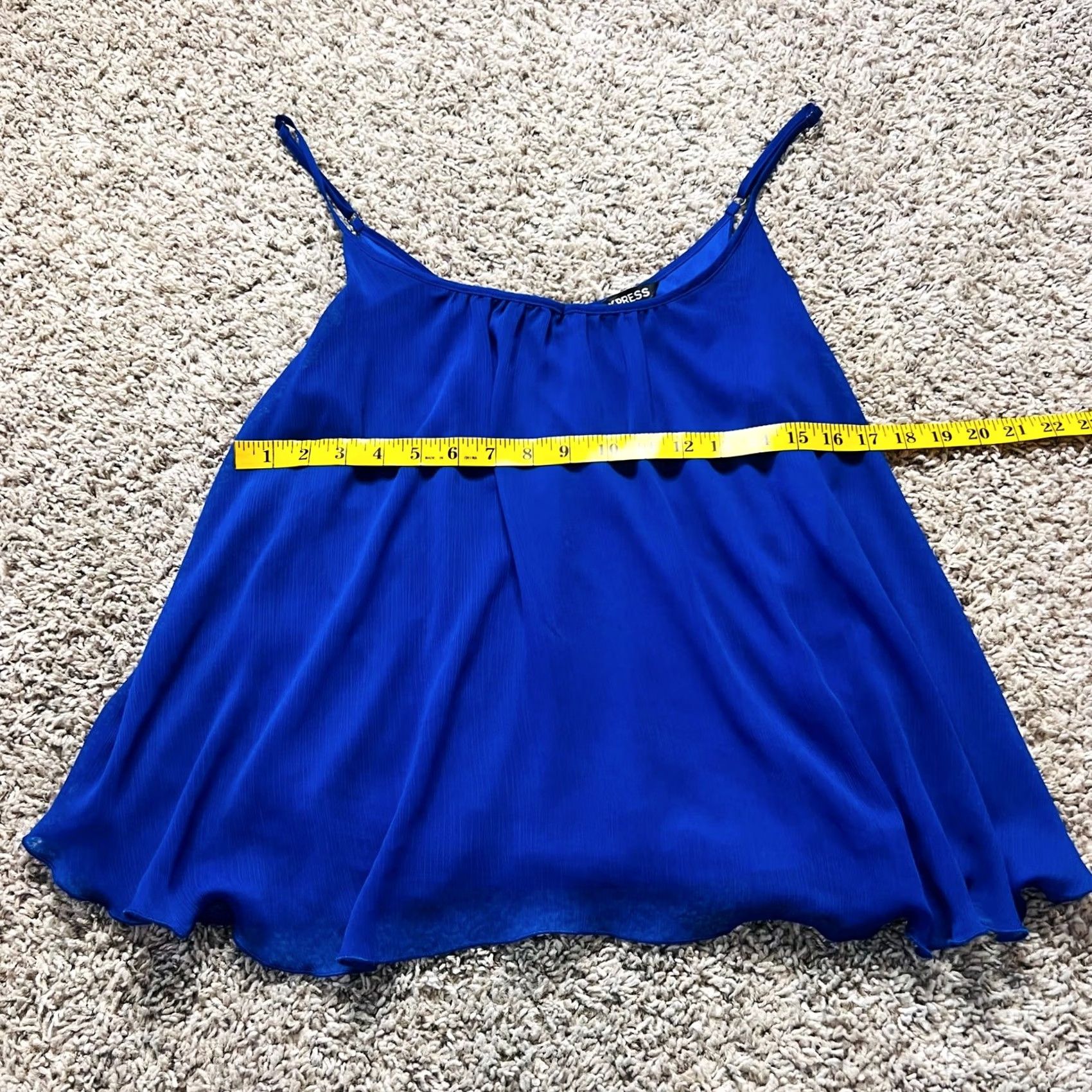 Express Express Dress Womens L Blue Flow Spaghetti Strap Tank Top Size L / US 10 / IT 46 - 2 Thumbnail