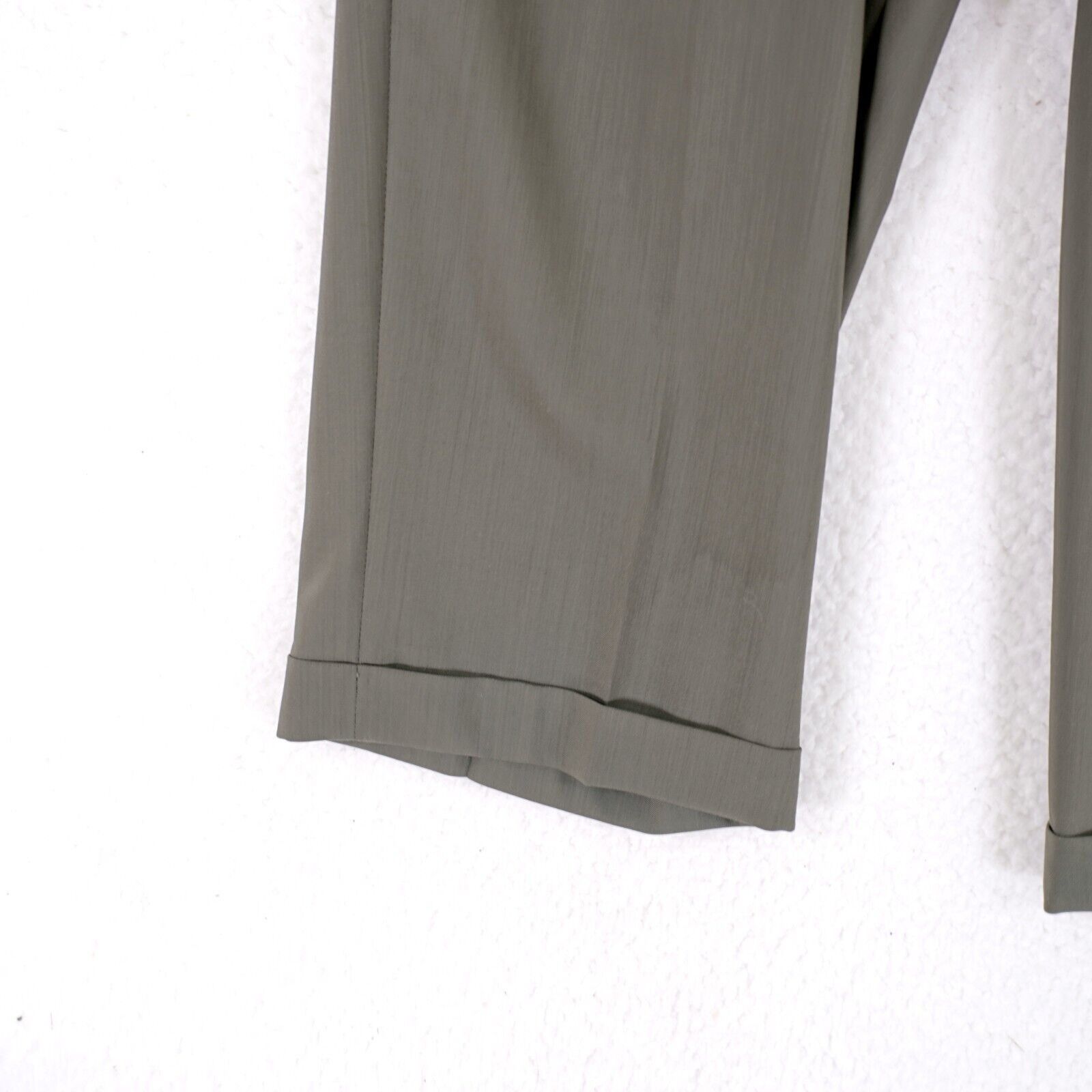 Zanella DAMAGED Zanella Jesse Wool Green 35/28 Dress Pants High Rise Size 34R - 2 Thumbnail