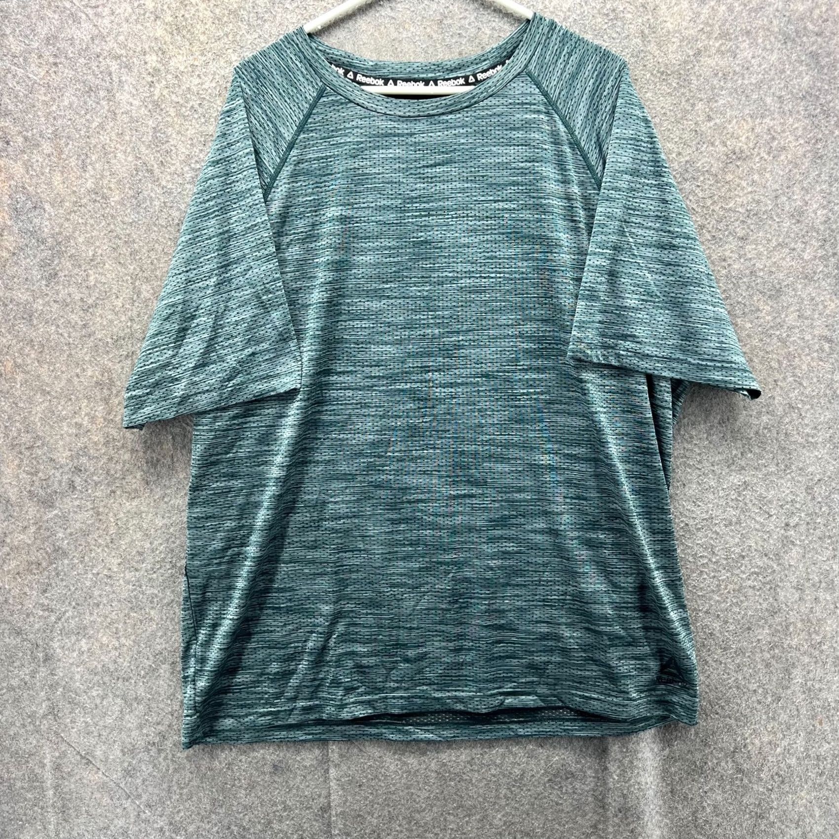 Reebok Reebok Shirt Mens 2XL Green Athletic Jersey Short Sleeve Crew Neck T-Shirt Size US XXL / EU 58 / 5 - 2 Thumbnail