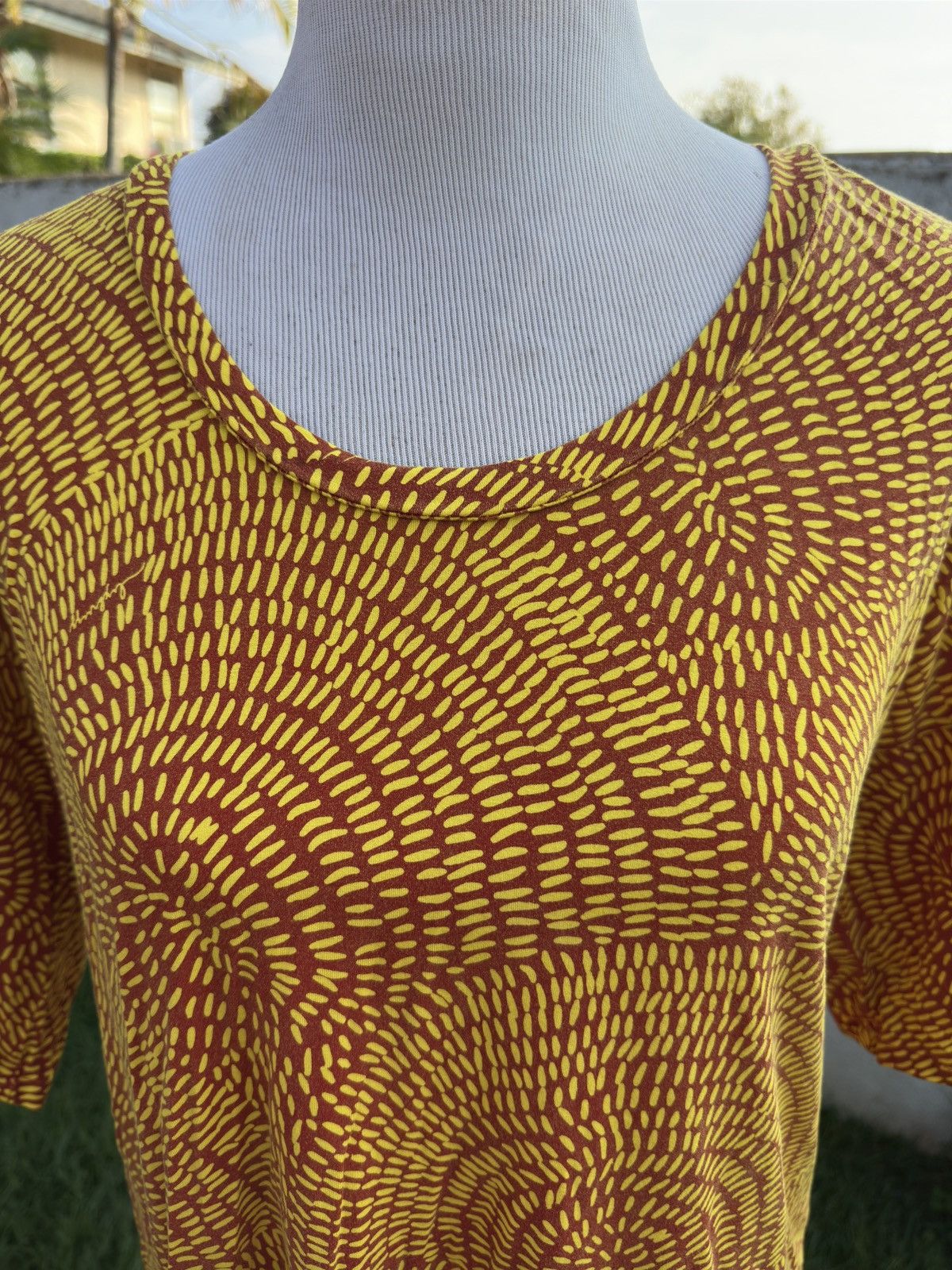 Other LexBreezy Hawaiian Dress Yellow/Red 3/4 Sleeves Women's M Size M / US 6-8 / IT 42-44 - 3 Thumbnail