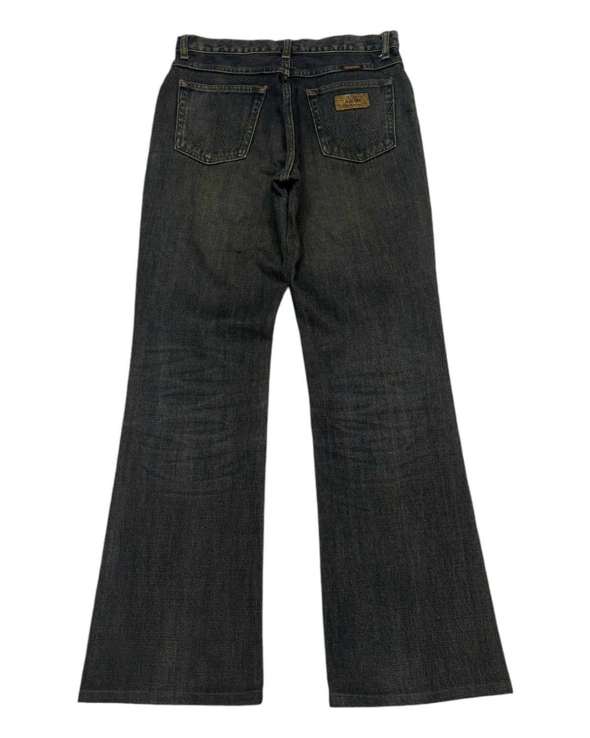 If Six Was Nine Flare Jeans Vintage Wrangler Waxed Flare Denim Size US 28 / EU 44 - 2 Thumbnail