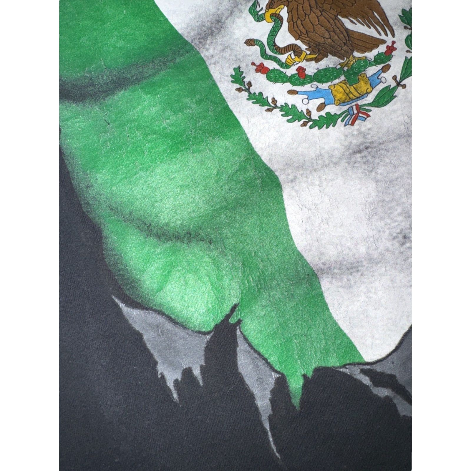 Omega VINTAGE Mexico Mega Print T-Shirt Black XL Men Size US XL / EU 56 / 4 - 4 Thumbnail
