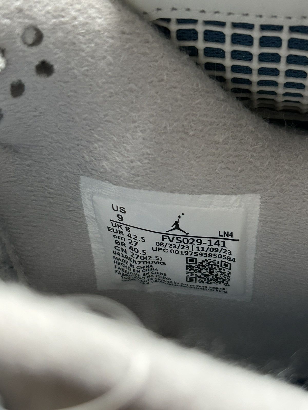 Jordan Brand × Nike Jordan 4 Retro Military Blue Size US 9 / EU 42 - 4 Thumbnail
