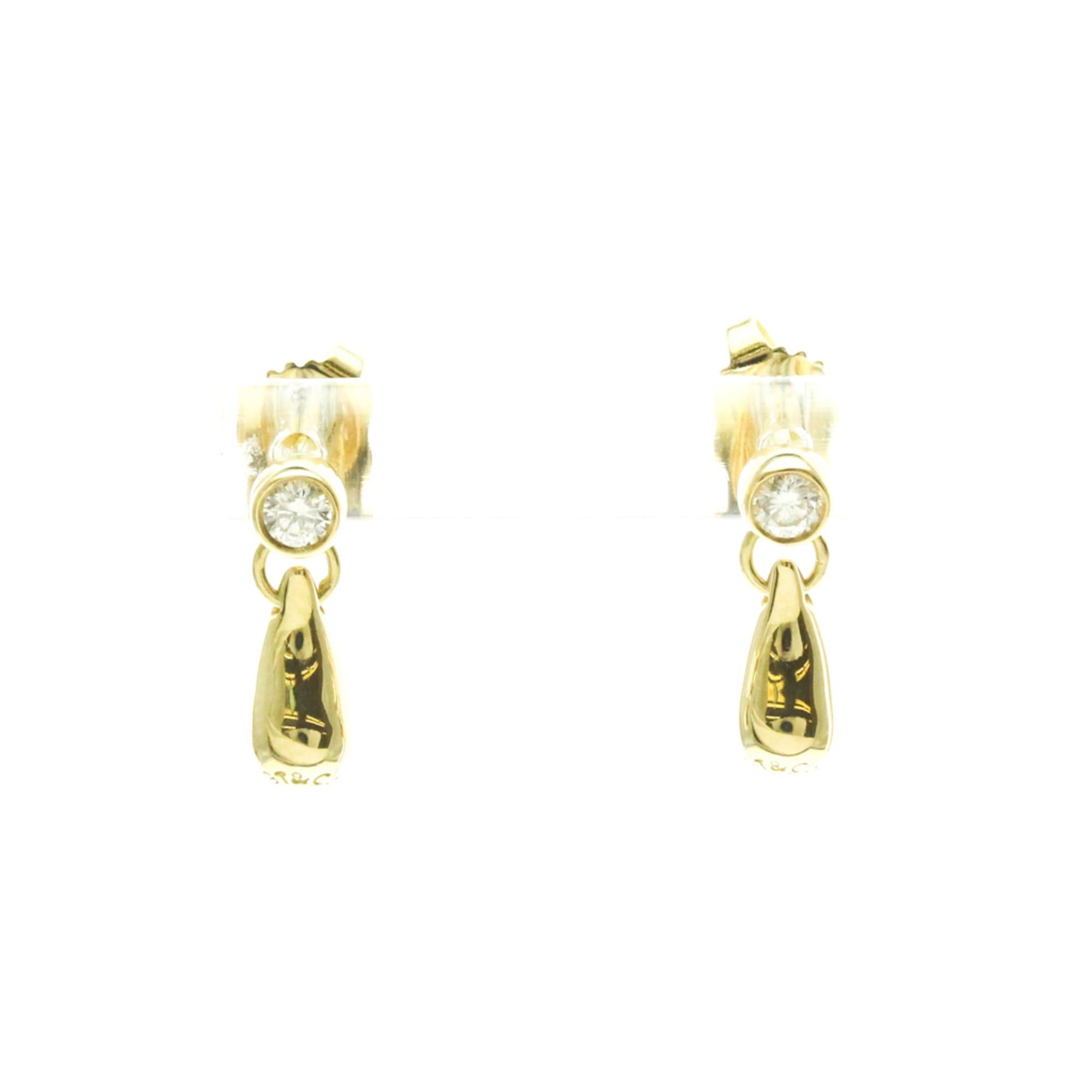 Tiffany & Co. Tiffany Teardrop Diamond Earrings Diamond Yellow Gold (18K) Drop Earrings Gold Size ONE SIZE - 1 Thumbnail