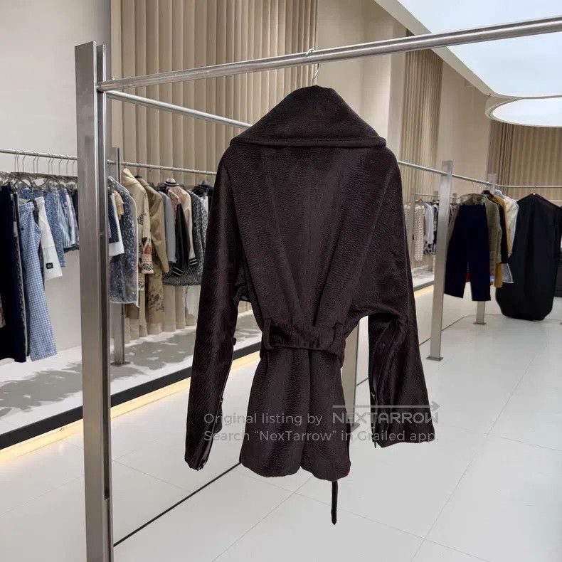 Hermes Hermes Mocha Brown Cashmere and Leather Fur Size XS / US 0-2 / IT 36-38 - 2 Thumbnail