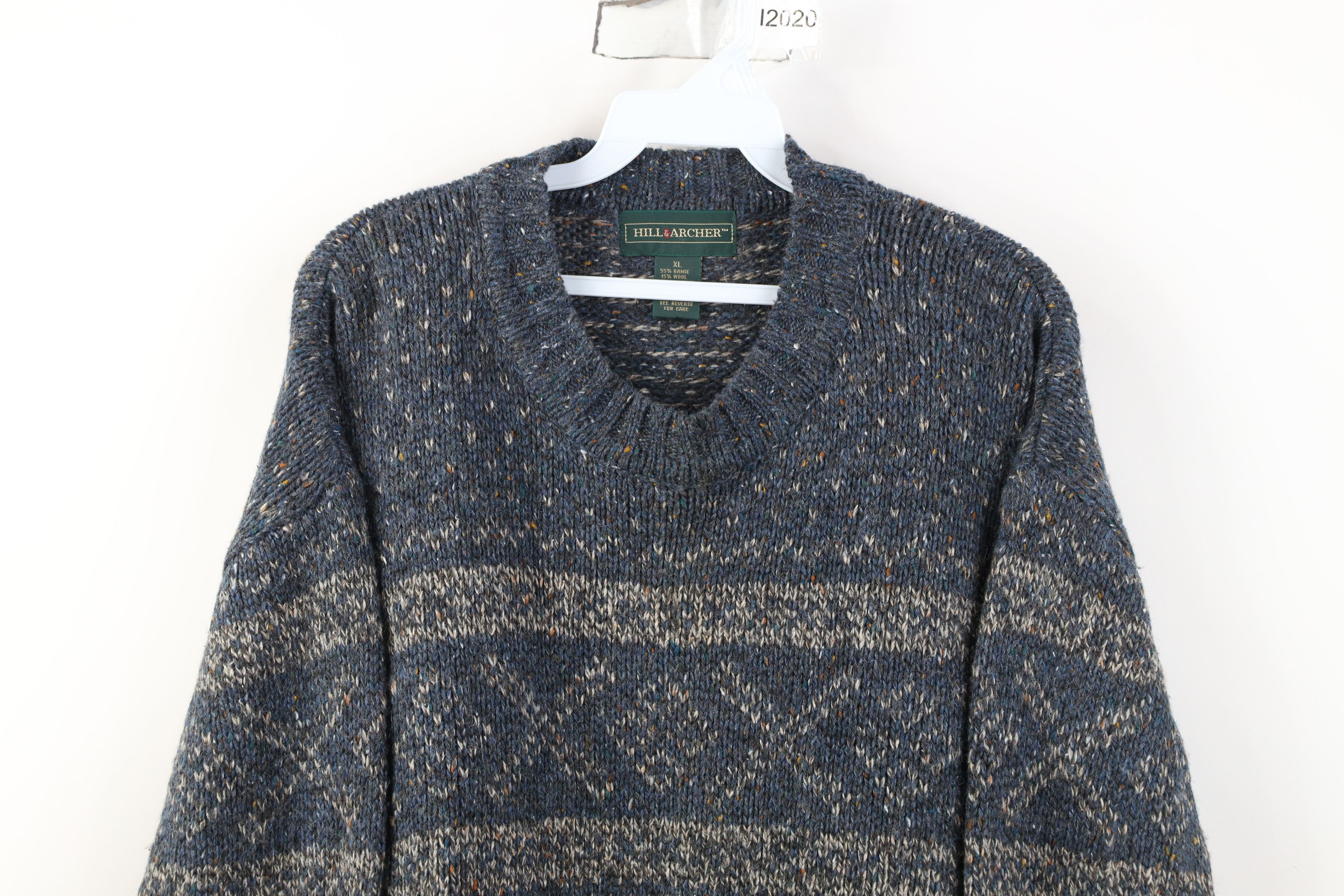 Vintage Vintage 90s Streetwear Fair Isle Wool Blend Knit Sweater Size US XL / EU 56 / 4 - 2 Thumbnail