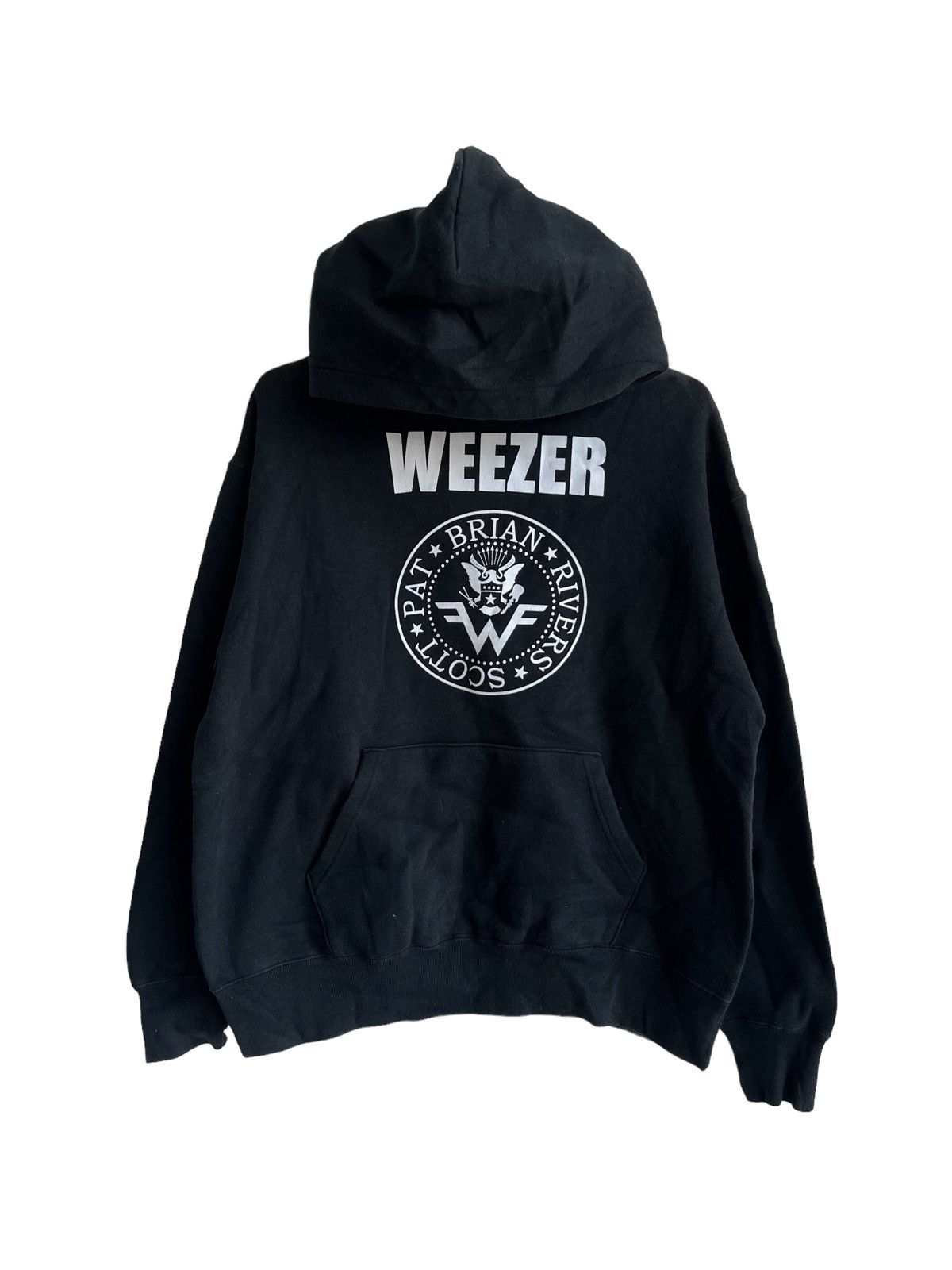 Band Tees × Rap Tees Vintage Weezer ™️ Logo Line Up Sunfaded Heavy Hoodie Sweater Size US M / EU 48-50 / 2 - 3 Thumbnail