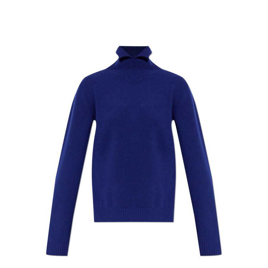 Jil Sander JIL SANDER Wool Turtleneck Blue Pullover New & Authentic (Wo Size XS / US 0-2 / IT 36-38 - 1 Preview