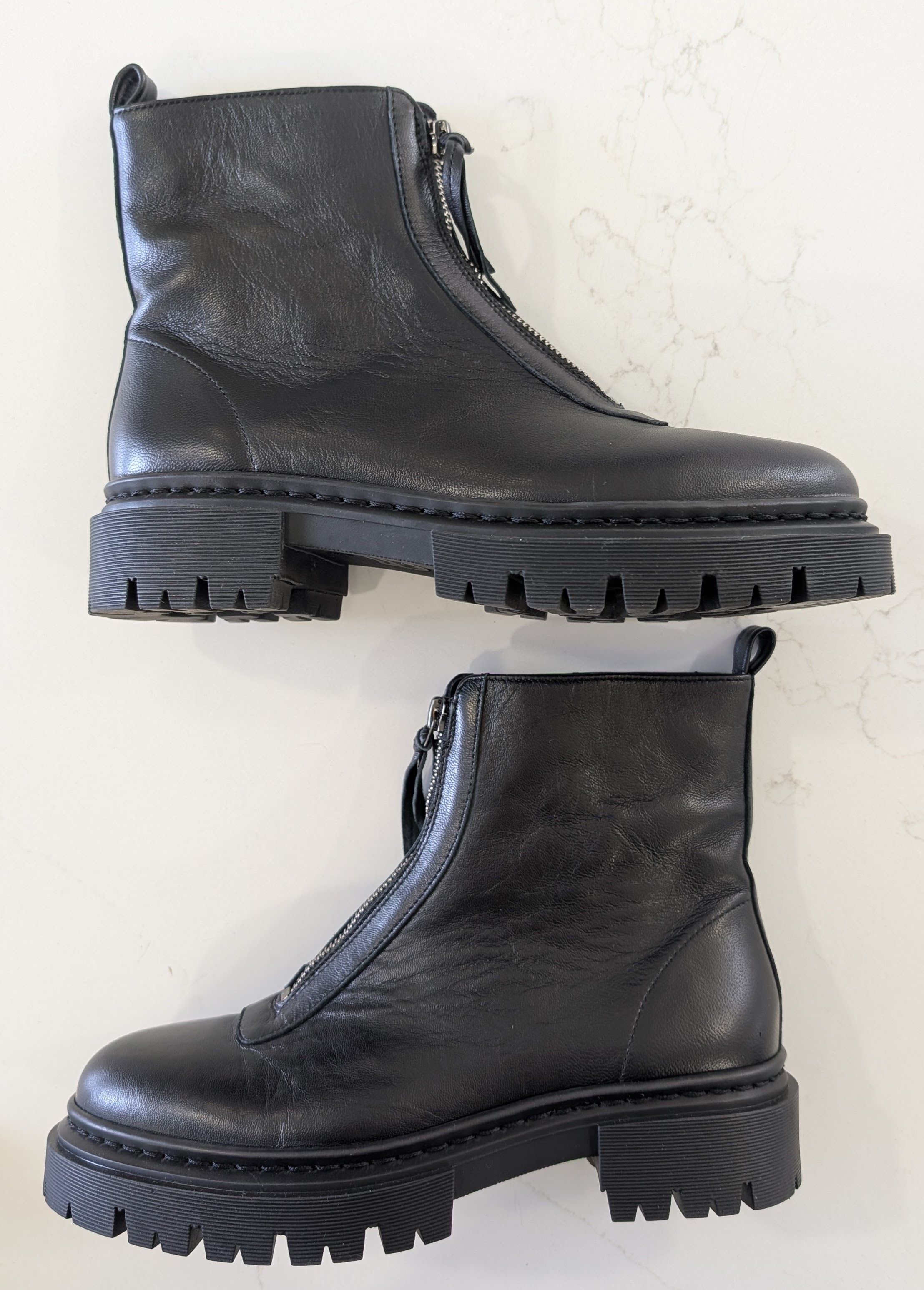 Staud STAUD Miles Zip Ankle Combat Boots Womens 37 7 Size US 7 / IT 37 - 1 Thumbnail