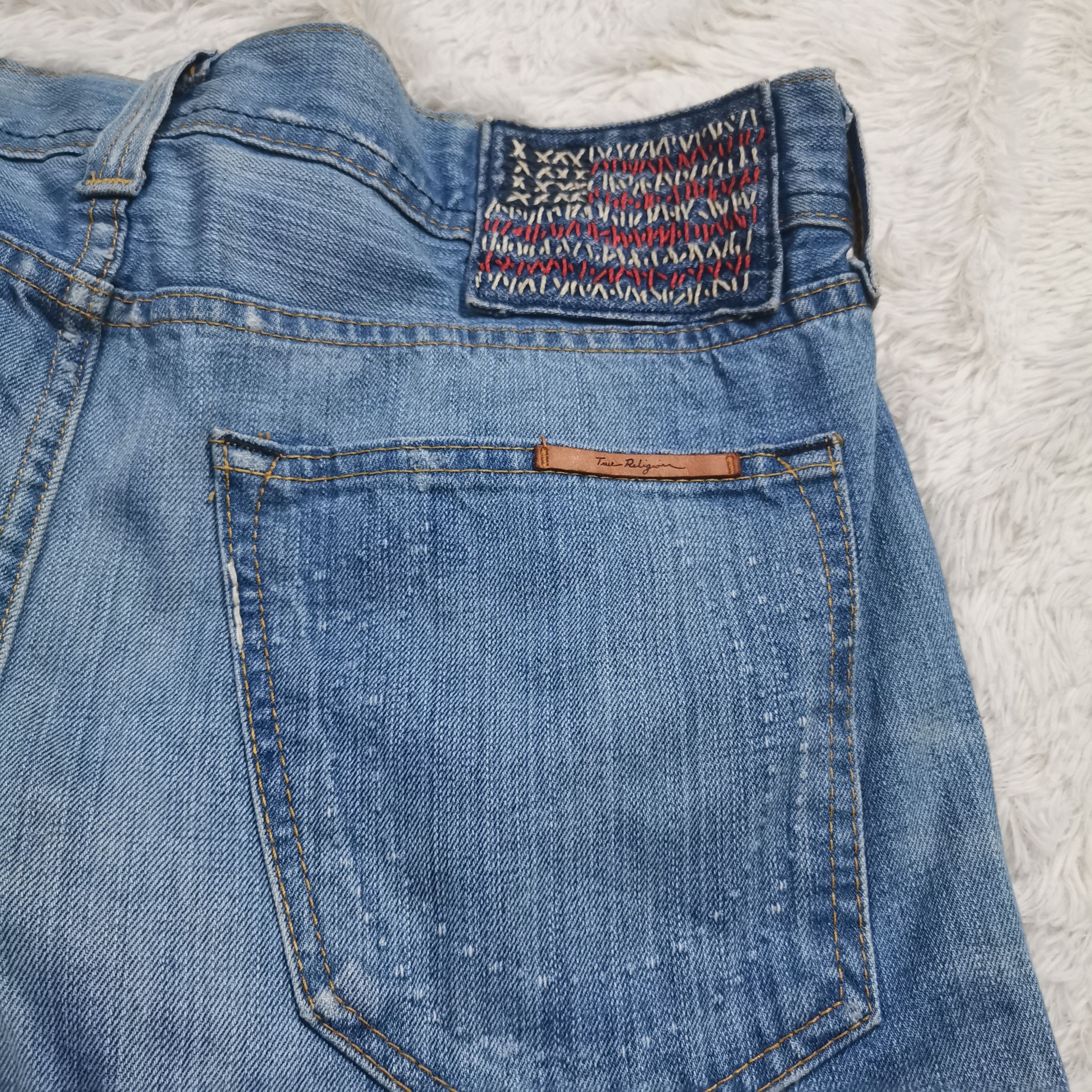 True Religion Y2k Embroidered Boro Stiching Patch Selvedge True Religion Size US 34 / EU 50 - 16 Thumbnail