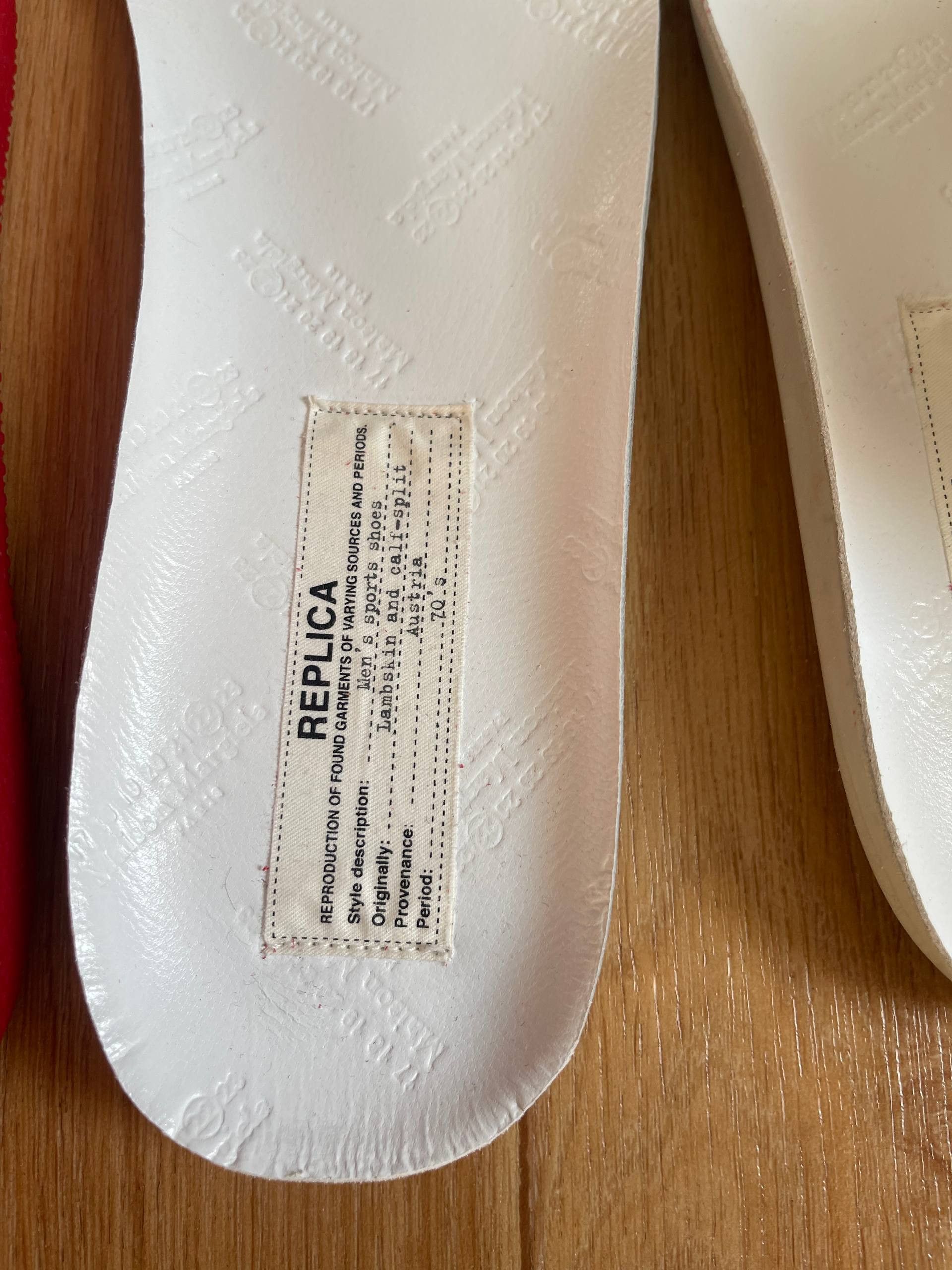 Maison Margiela Maison Martin Margiela MMM Low tTop Replica Red Sneaers Sz42 Size US 9 / EU 42 - 11 Thumbnail