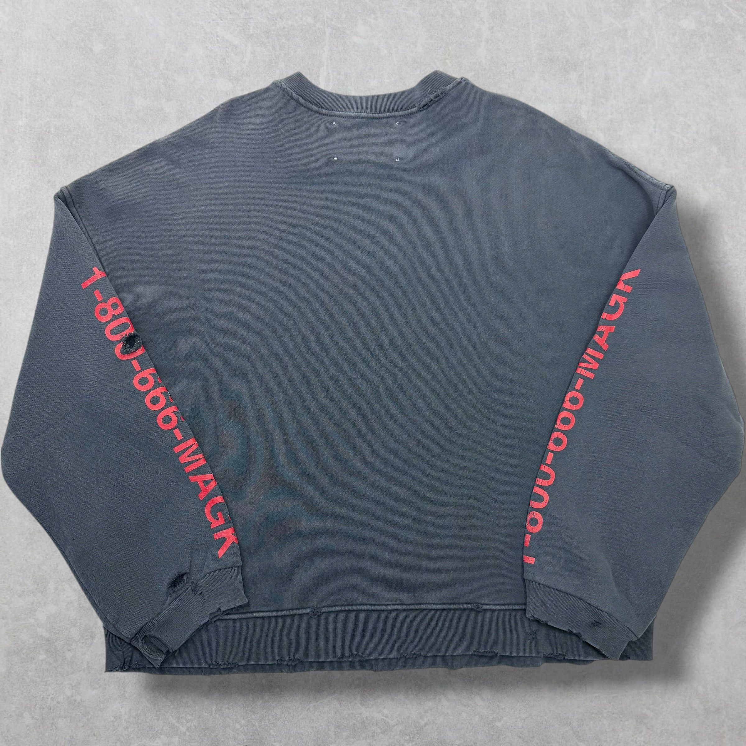 Other Paly Cast-A-Spell Distressed Sweatshirt M/L (L) Size US L / EU 52-54 / 3 - 2 Thumbnail