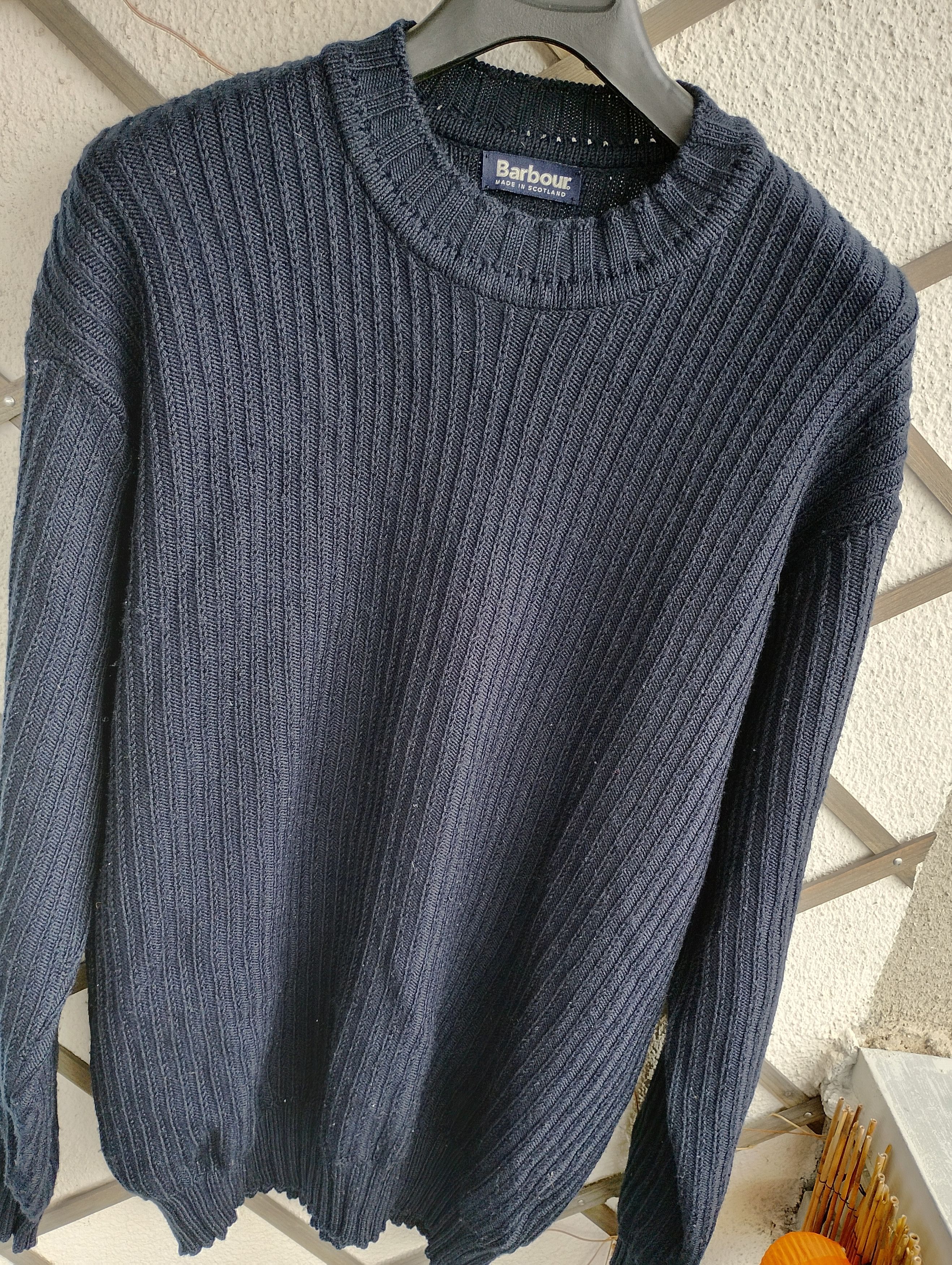 Barbour Barbour D1309 Boatman 5G Rib Crew Jumper Sweater Size US XL / EU 56 / 4 - 2 Thumbnail
