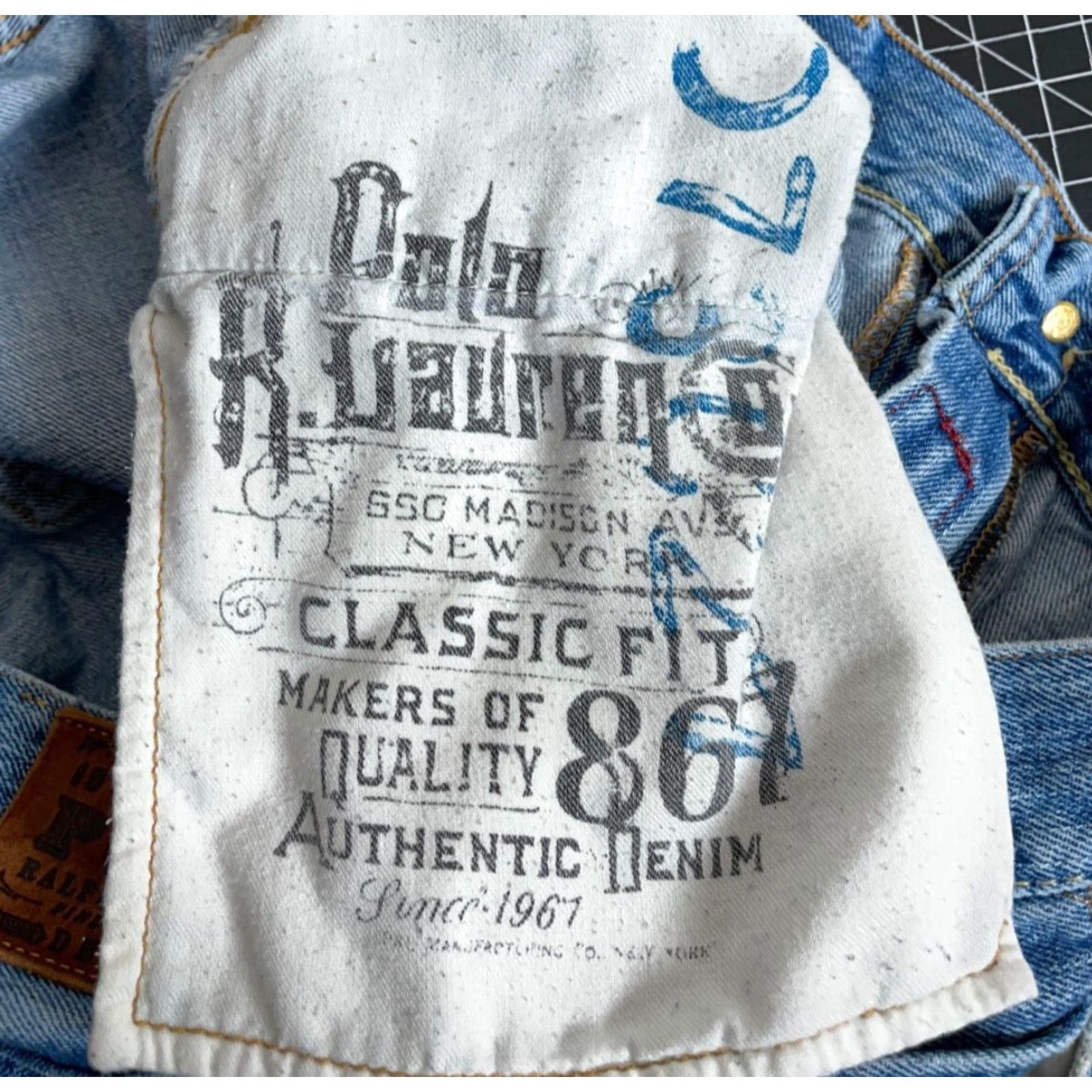 Polo Ralph Lauren Polo Ralph Lauren Jeans Men's 38 x 32 Blue Classic Fit Mid Rise 5-Pocket Denim Straight Size US M / EU 48-50 / 2 - 4 Thumbnail