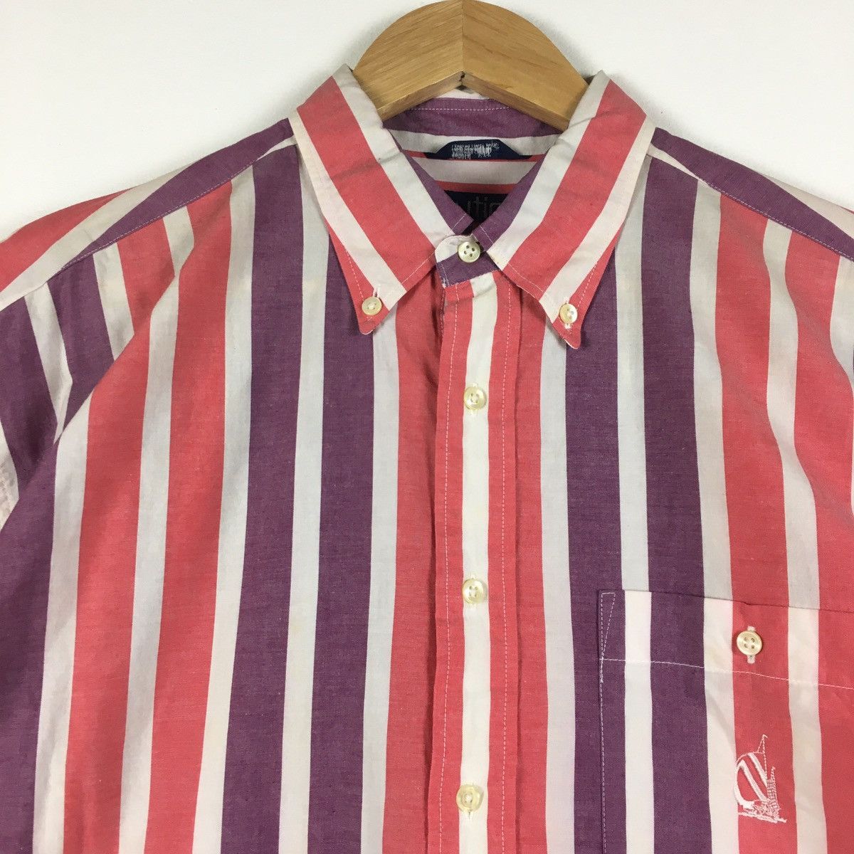 Nautica × Urban Classics × Vintage Vintage NAUTICA Short Sleeve Button Ups Shirt Size US M / EU 48-50 / 2 - 6 Thumbnail