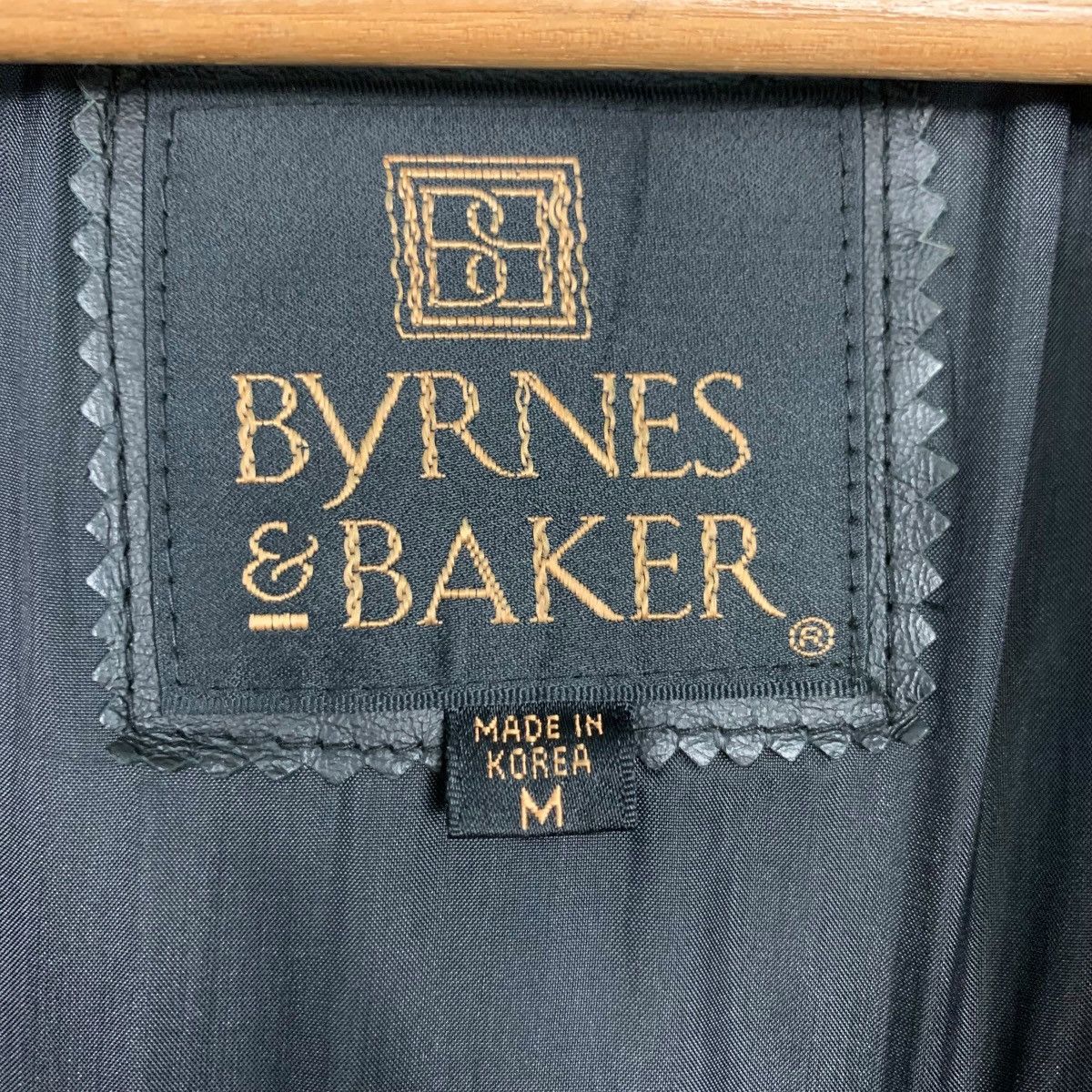 Leather Vintage 90's BYRNES & BAKER Leather Jacket #2510-C113 Size US M / EU 48-50 / 2 - 16 Thumbnail