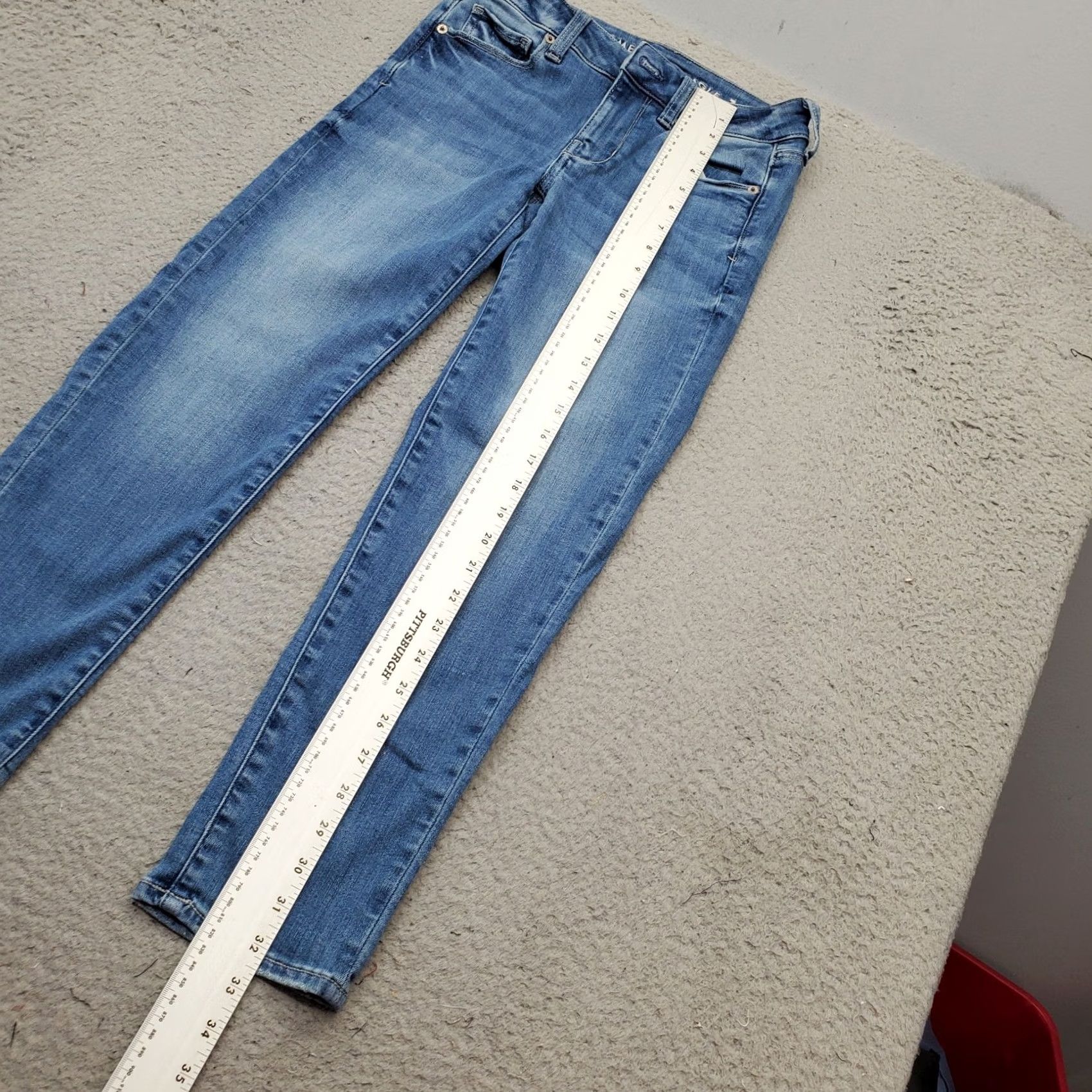 American Eagle Outfitters American Eagle Outfitters Jeans Womens Size 2 Blue Denim Next Level Stretch Straight Size 26" / US 2 / IT 38 - 4 Thumbnail
