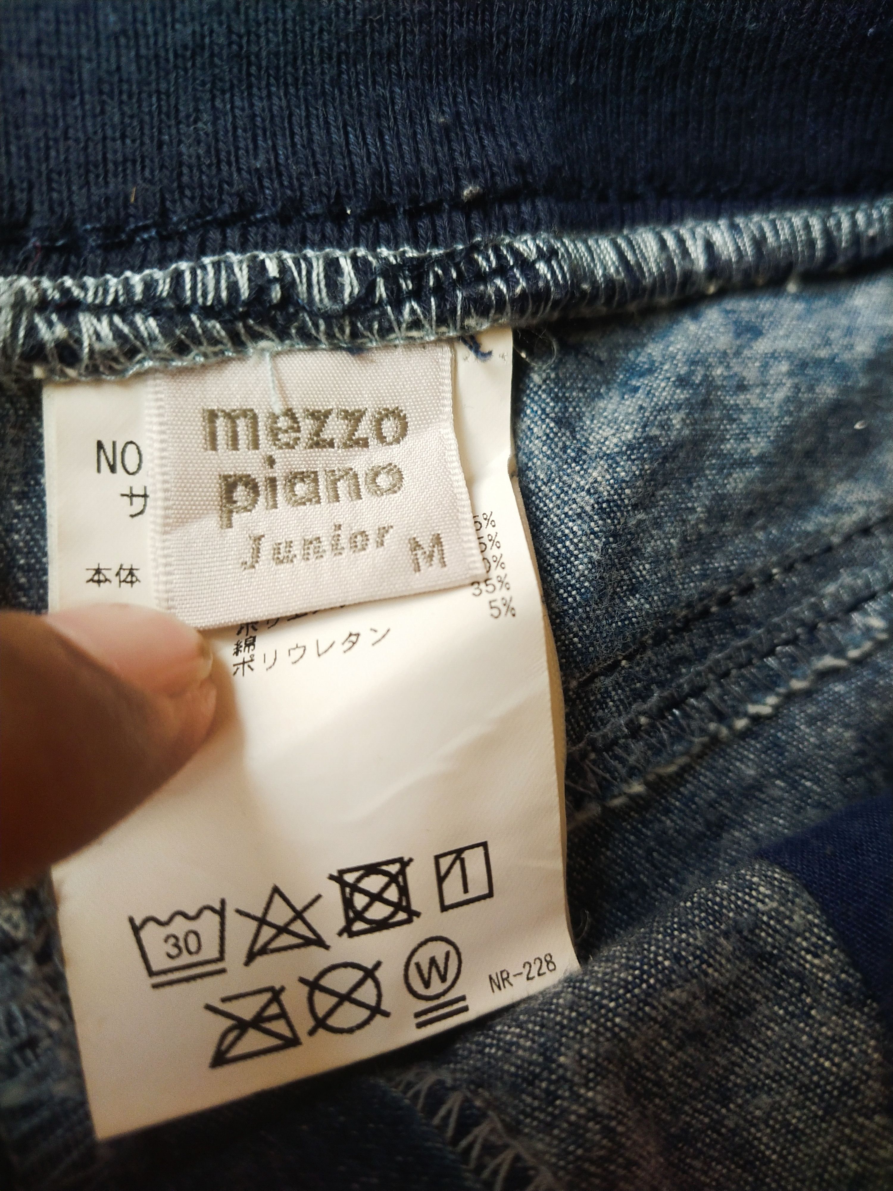 Angel Blue Mezzo Piano Denim Shorts Lace Trim Harajuku Kawaii Size 29" - 6 Thumbnail