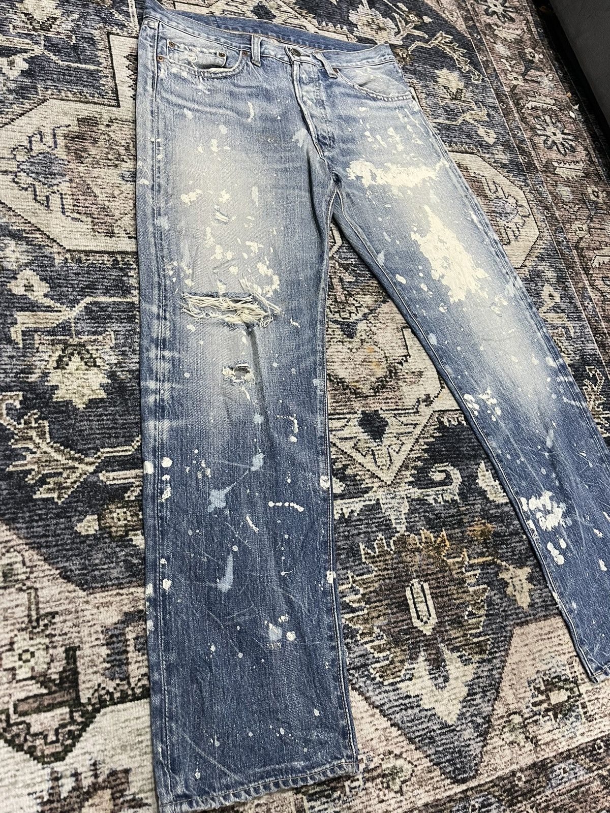 Hysteric Glamour Vintage Hysteric Glamour RNA Selvedge Paint Splash Denim Size US 33 - 4 Thumbnail
