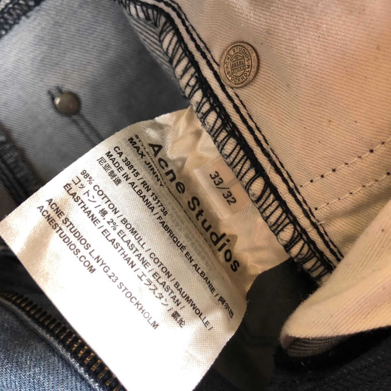 Acne Studios Acne Studios Max Jinny Jeans Size US 33 - 4 Thumbnail
