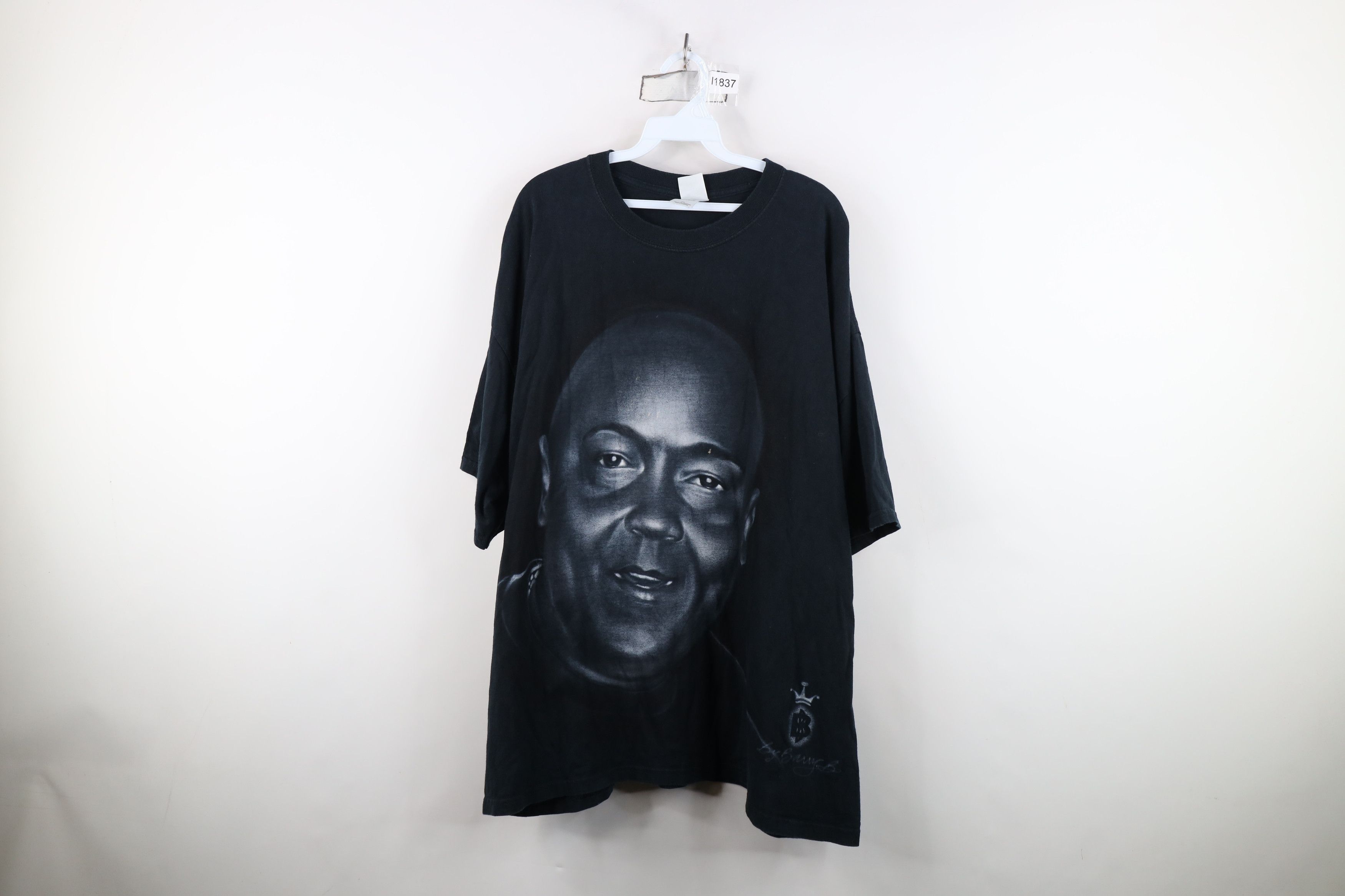 Vintage Vintage Y2K Streetwear Rap Hip Hop Air Brush T-Shirt Black Size US XXL / EU 58 / 5 - 1 Thumbnail