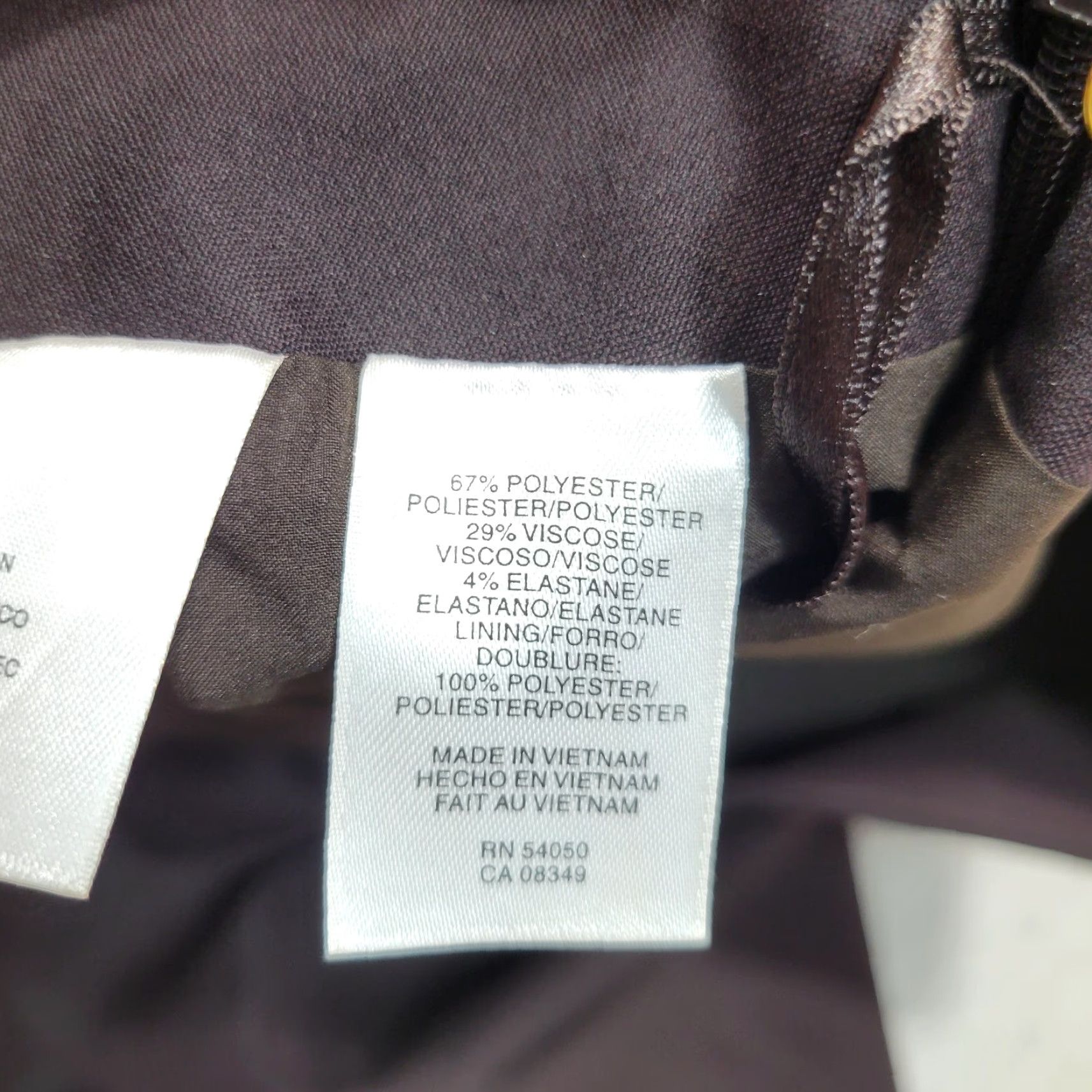 Jones New York Jones New York Collection Petite Burgundy Stretch Mini Skirt Pleated Back Sz 6P Size 28" / US 6 / IT 42 - 6 Thumbnail
