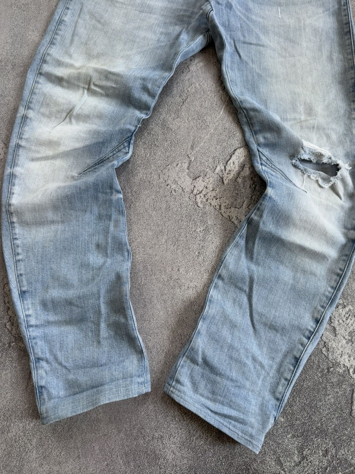 G-Star G star raw 34/36 ARC 3D slim Distressed denim pant trouser Size US 34 / EU 50 - 5 Thumbnail