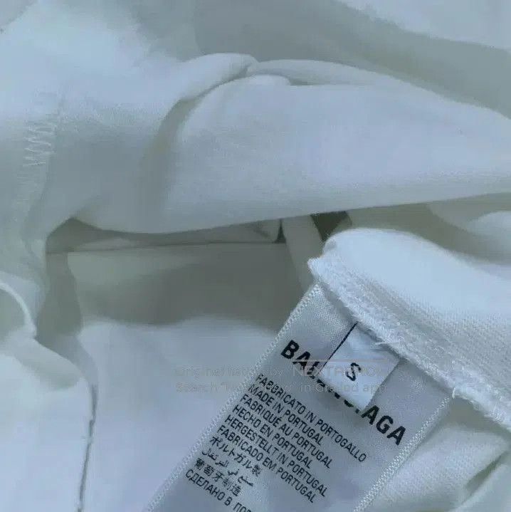 Balenciaga Balenciaga White Graphic Logo Short Sleeve T. Size US S / EU 44-46 / 1 - 7 Thumbnail