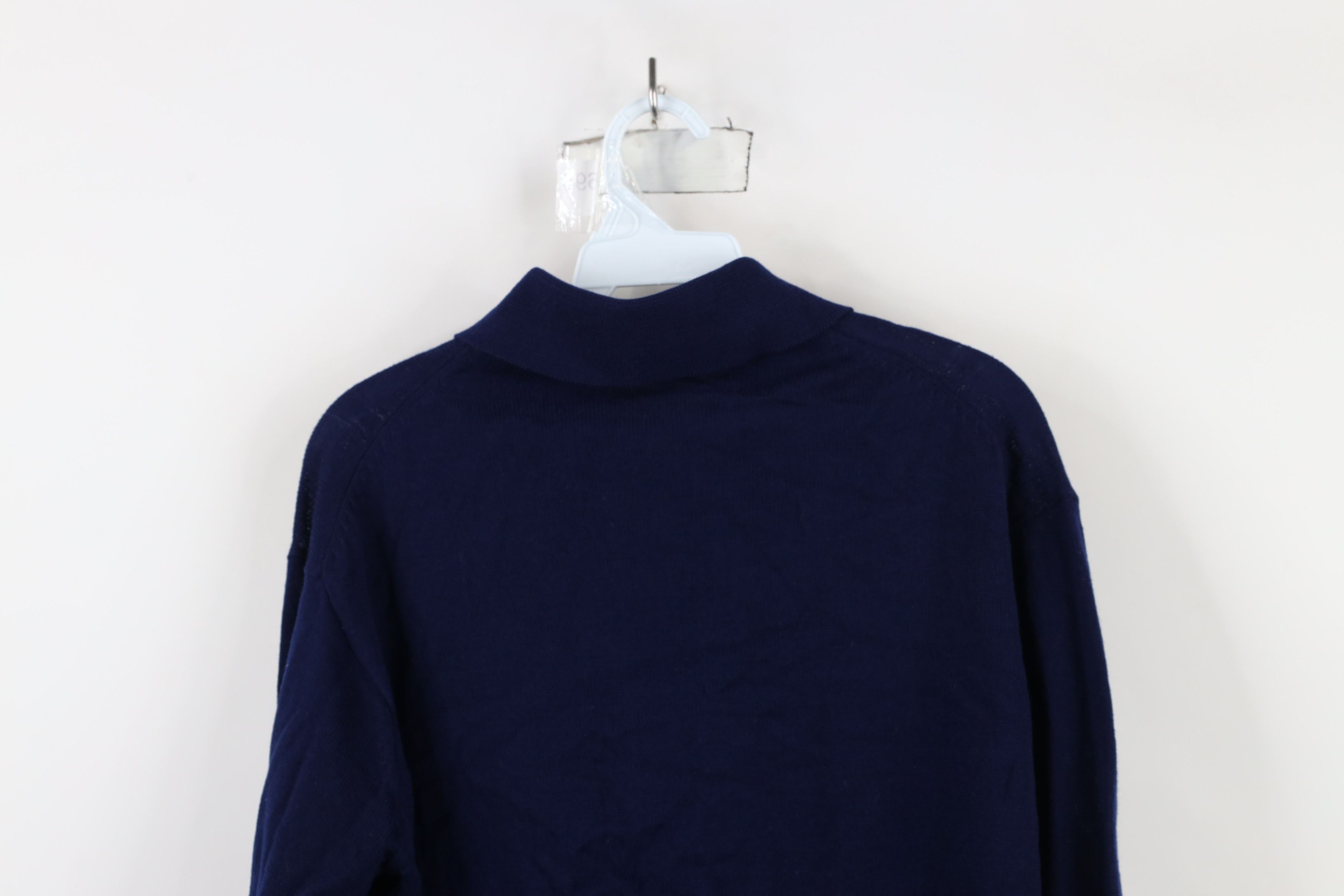 Vintage Vintage 70s Streetwear Cable Knit Collared Pullover Sweater Size US L / EU 52-54 / 3 - 8 Thumbnail